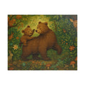 Forest Scene Jigsaw Puzzle - Mother Bear and Cub with Woodland Creatures