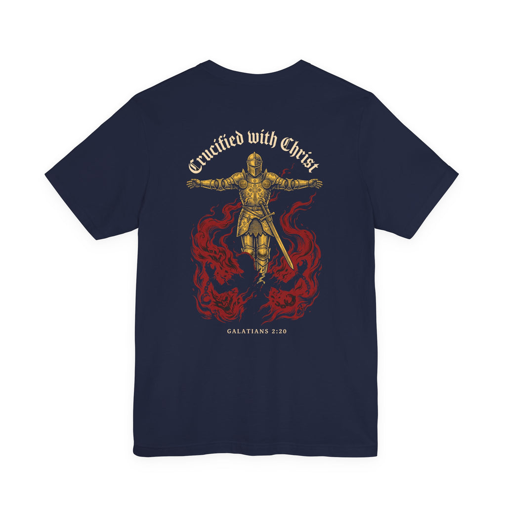 Crucified With Christ Christian Tee | Reformed Warrior Faith Shirt