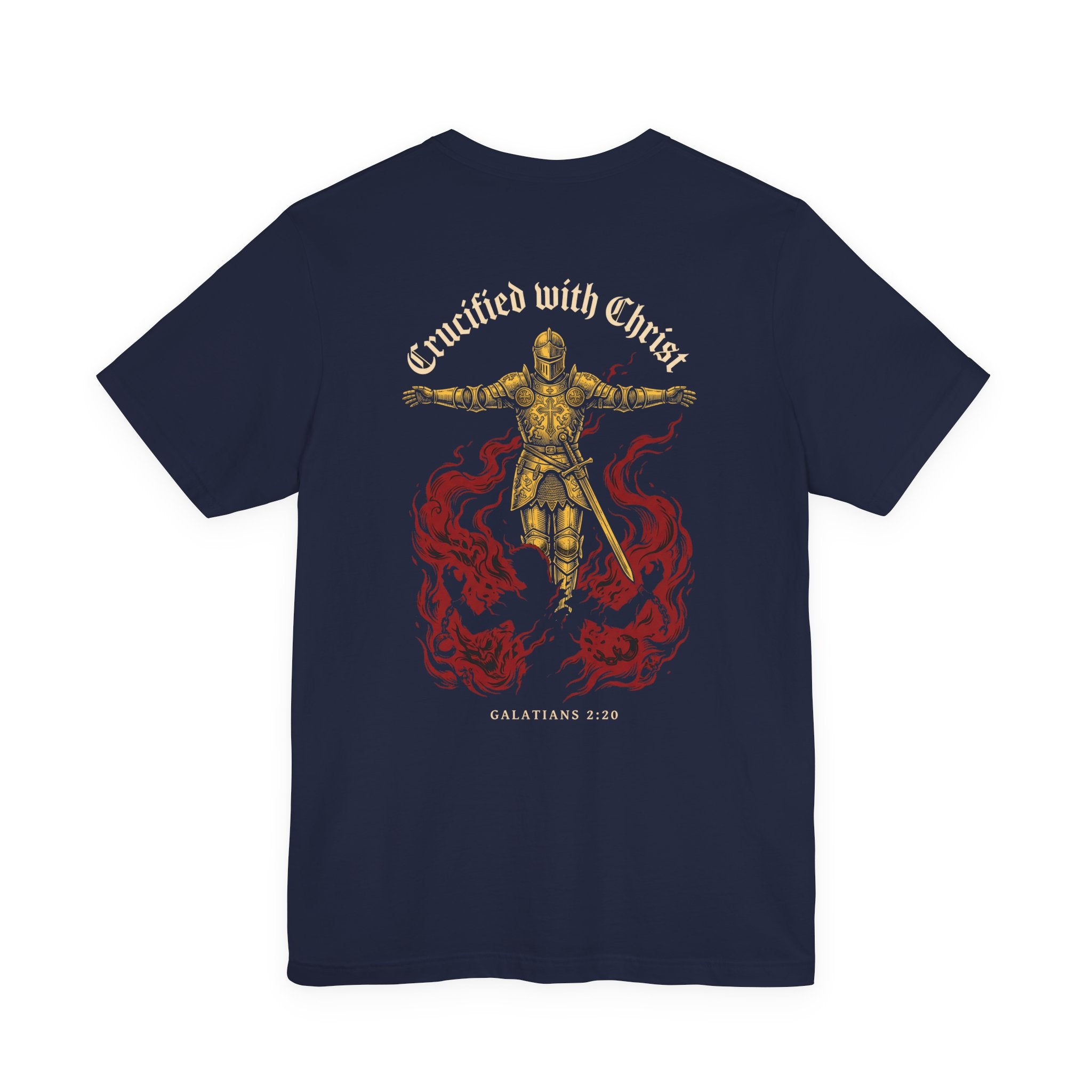 Crucified With Christ Christian Tee | Reformed Warrior Faith Shirt