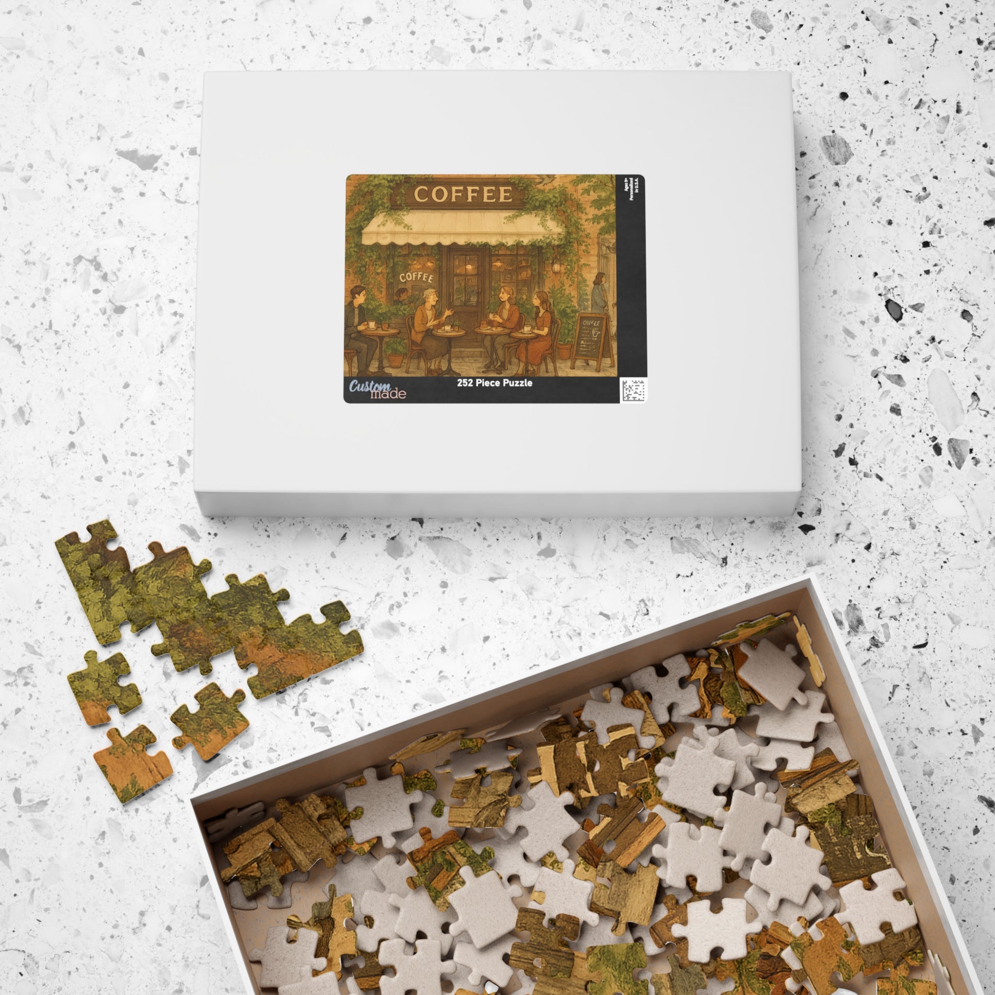 Classic Coffee Shop Jigsaw Puzzle - Cozy Urban Cafe Scene
