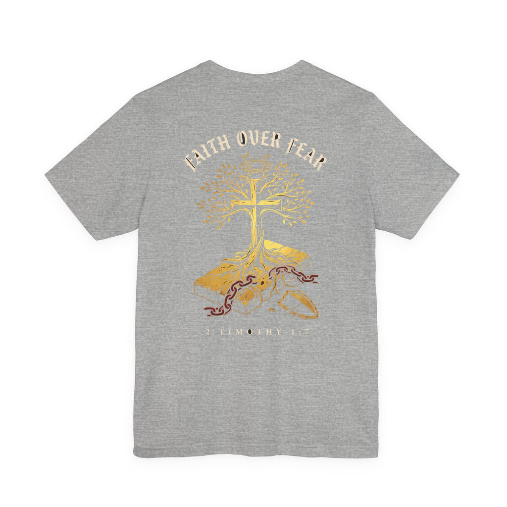 Faith Over Fear Christian Tee | Minimalist Faith Bible Verse Shirt