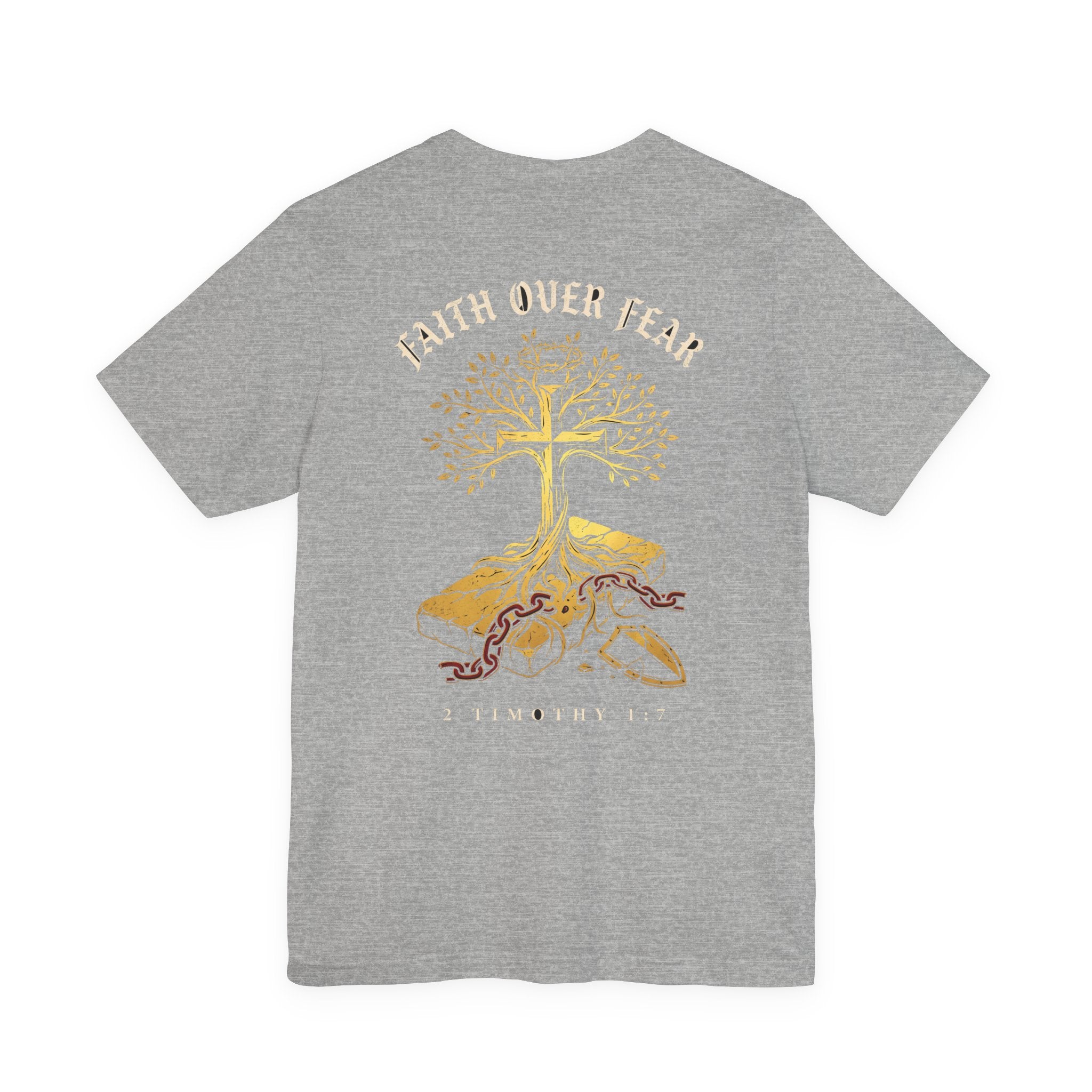 Faith Over Fear Christian Tee | Minimalist Faith Bible Verse Shirt