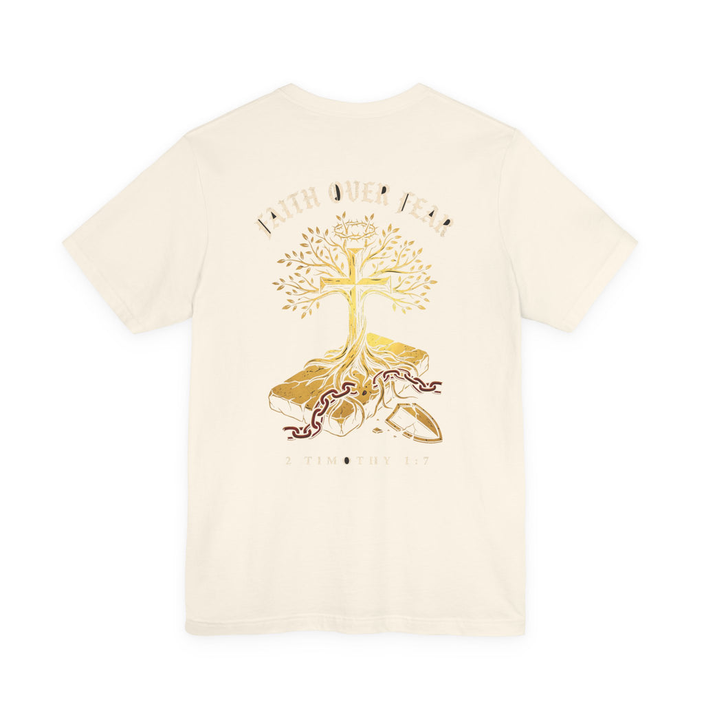 Faith Over Fear Christian Tee | Minimalist Faith Bible Verse Shirt