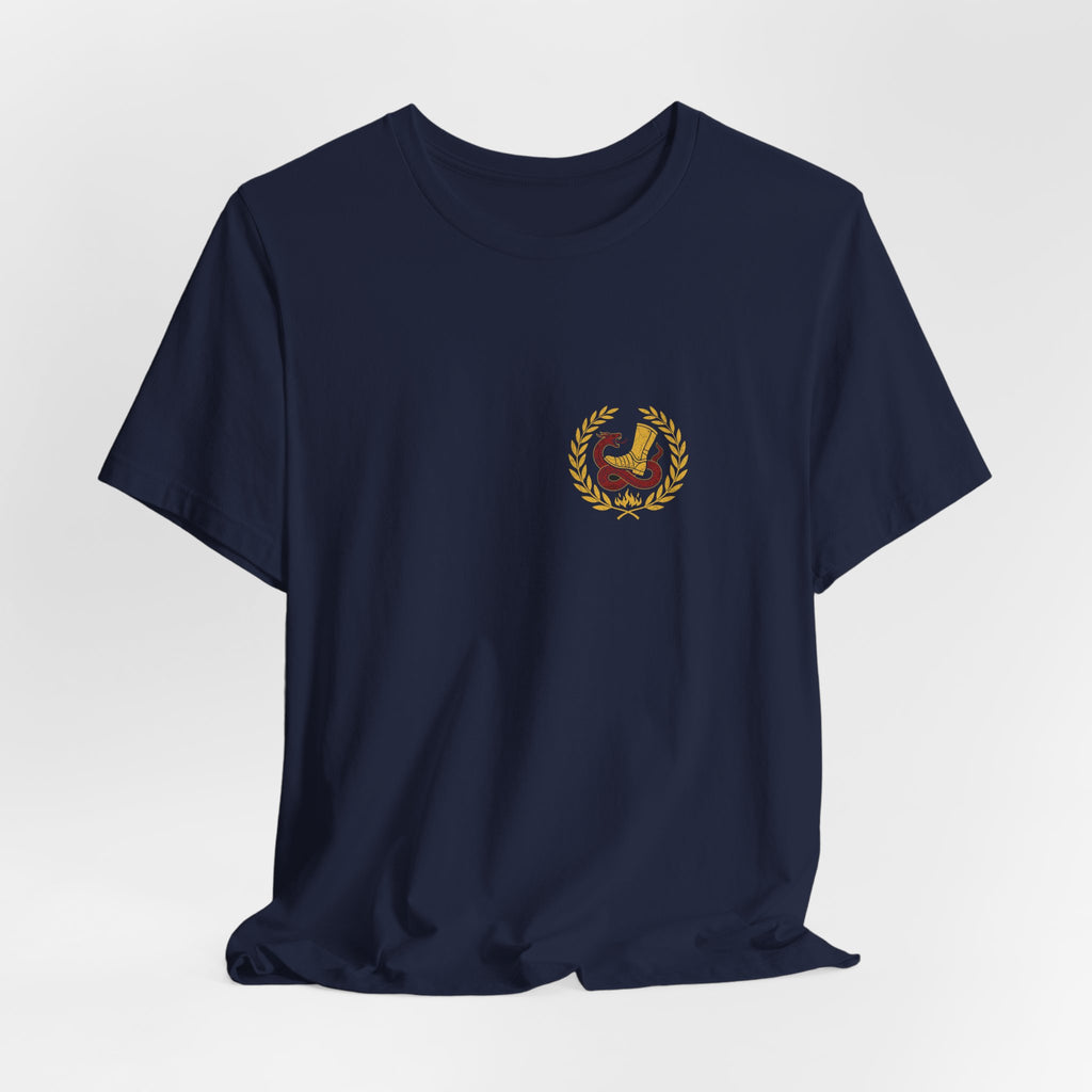 The God of Peace Will Crush Satan Under Your Feet Christian Tee | Warrior Faith Bible