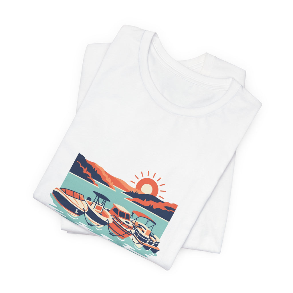 Lake of the Ozarks Scene Tee, Serene Lakeside Illustration Shirt