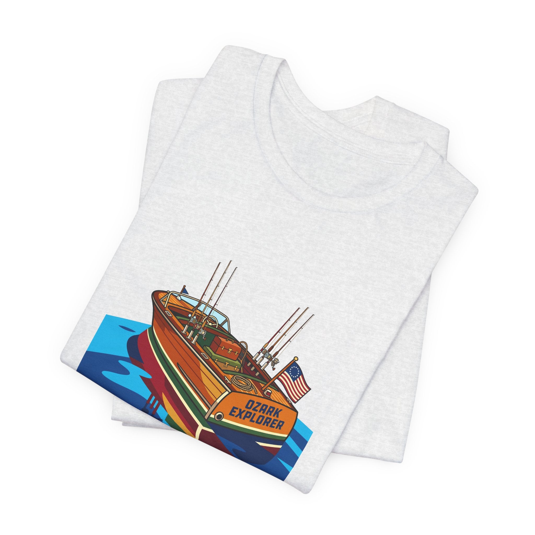 Vintage Wooden Boat Tee | Lake of the Ozarks Adventure Shirt