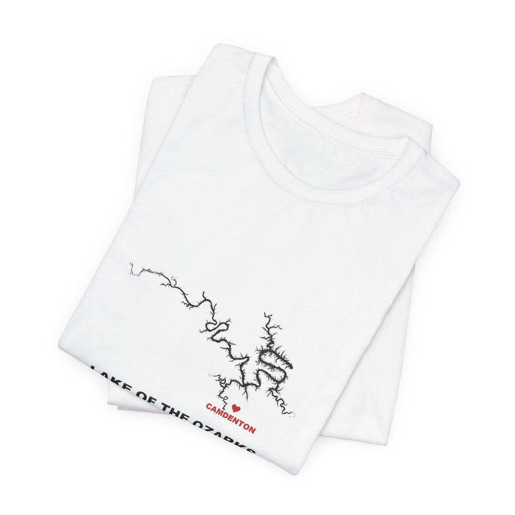Lake of the Ozarks Map Silhouette Tee - Local Pride Camdenton Design