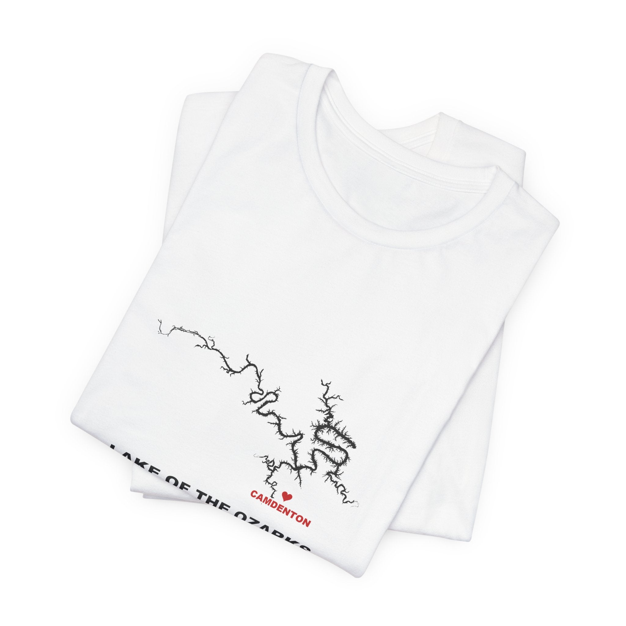 Lake of the Ozarks Map Silhouette Tee - Local Pride Camdenton Design