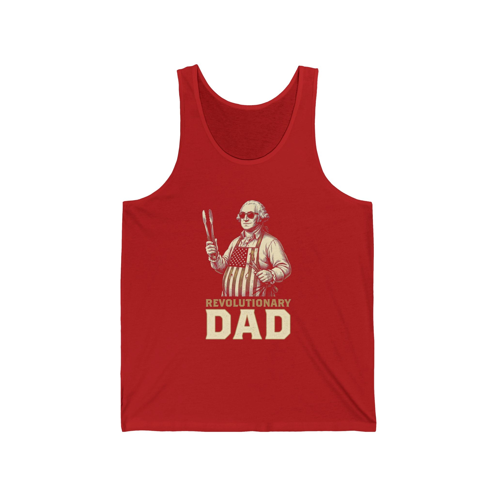 Revolutionary Dad Tank Top | Funny 4th of July Dad Tee | Patriotic Grilling Gift | Founding Father Fathers Day Shirt