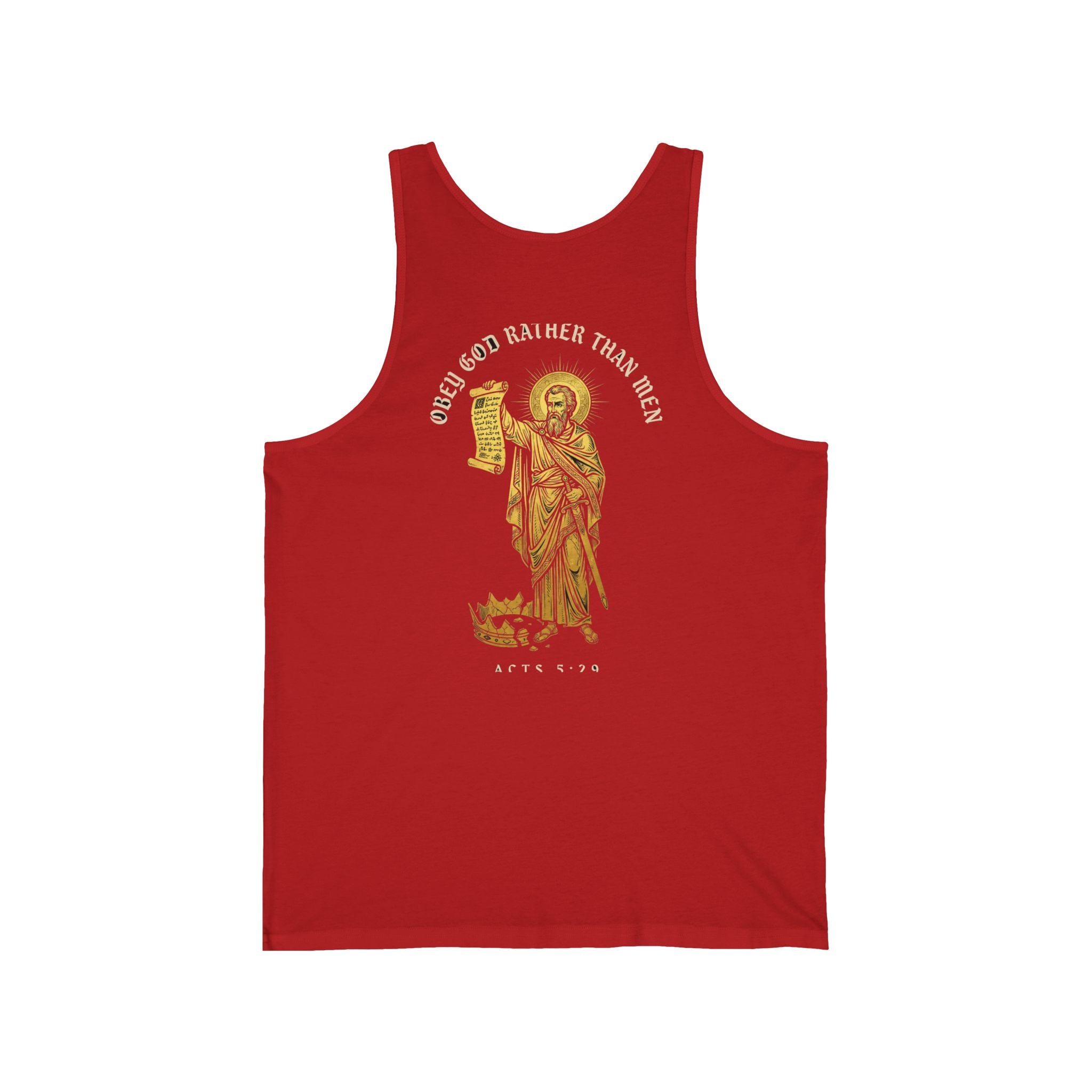 Obey God Rather Than Men Christian Tank | Reformed Warrior Faith