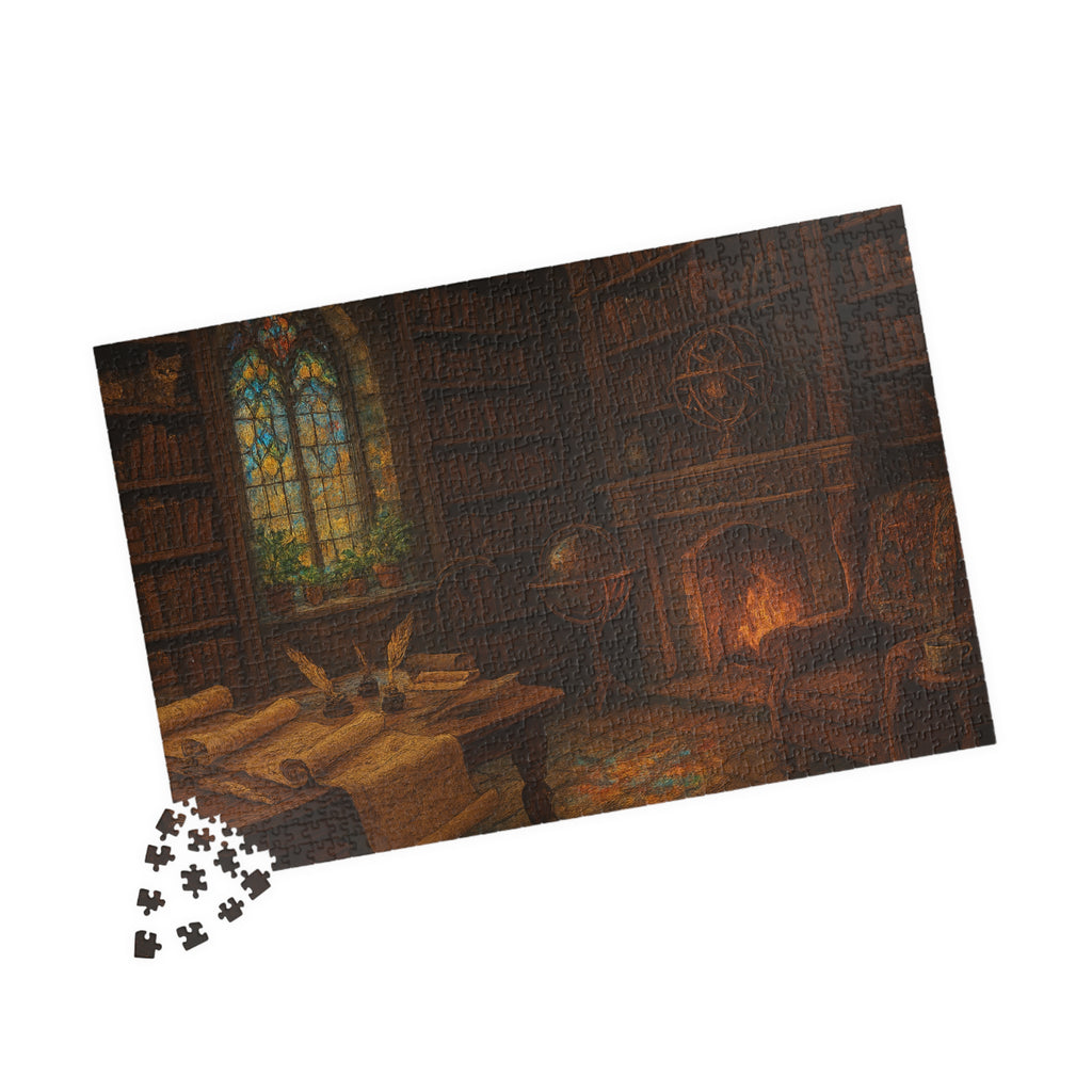 Seek the Unseen Truths Jigsaw Puzzle - Elegant Hand-Lettered Design
