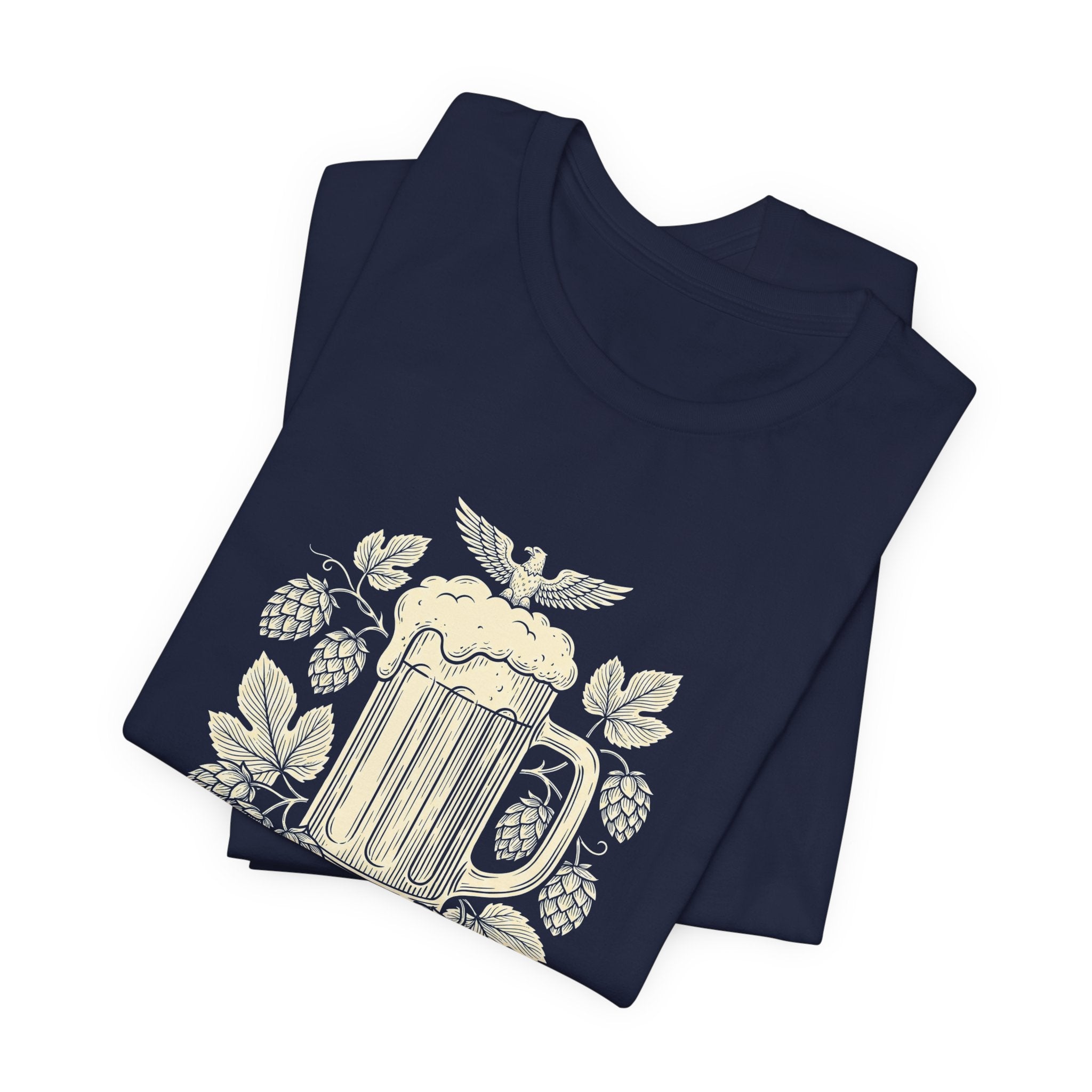 Pursuit of Hoppiness T-Shirt | Funny Craft Beer 4th of July Tee | Patriotic Beer Lover Gift | IPA Hops Shirt