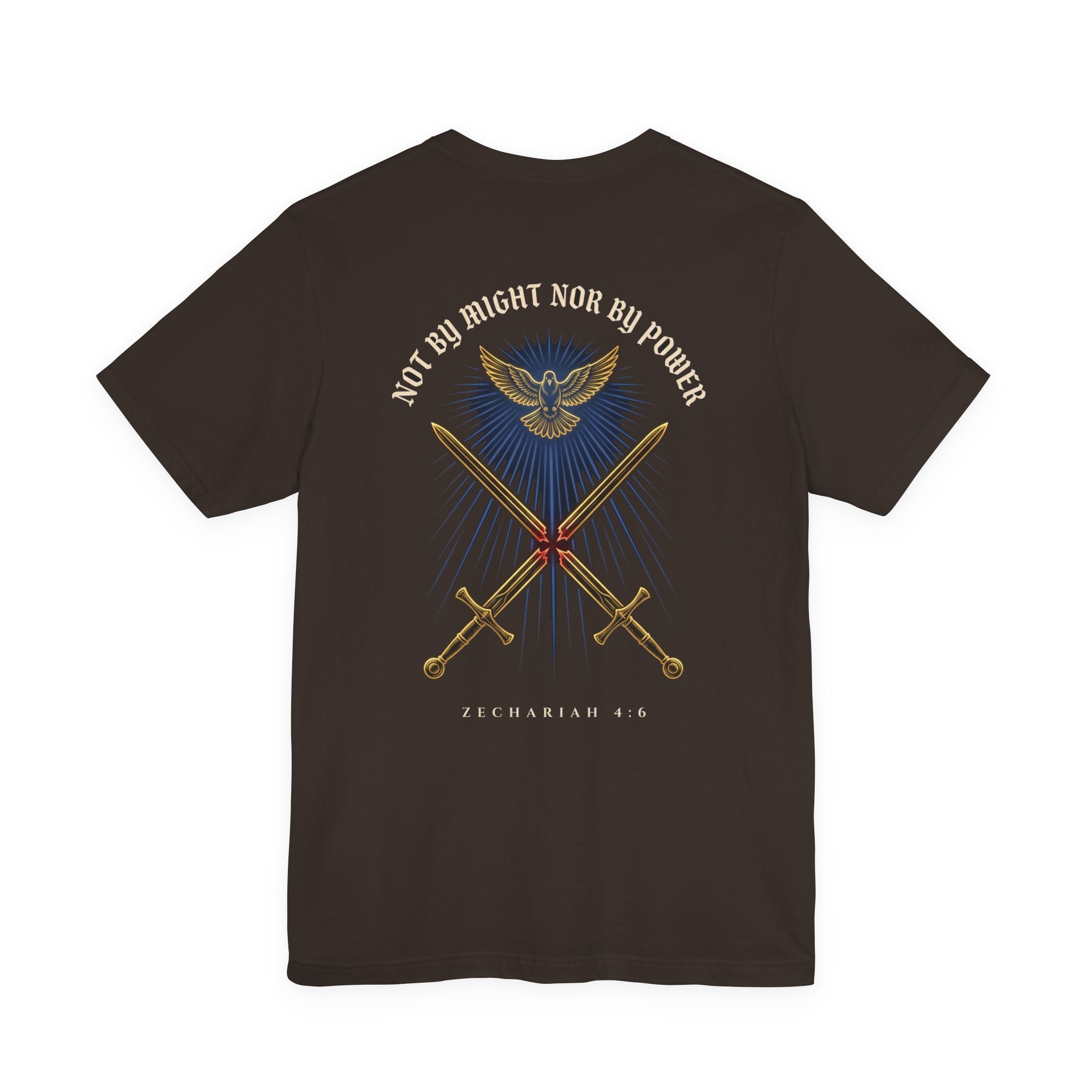 Not by Might Nor by Power Christian Tee | Reformed Warrior Faith Shirt