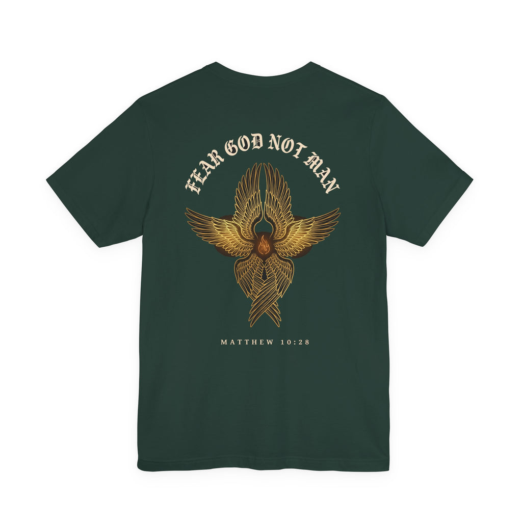 Fear God Not Man Christian Tee | Reformed Warrior Faith Shirt