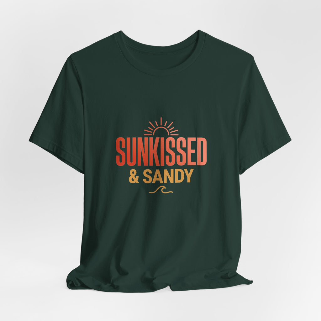 Sunkissed & Sandy Tee - Beach Vibe Graphic Shirt for Relaxed Days