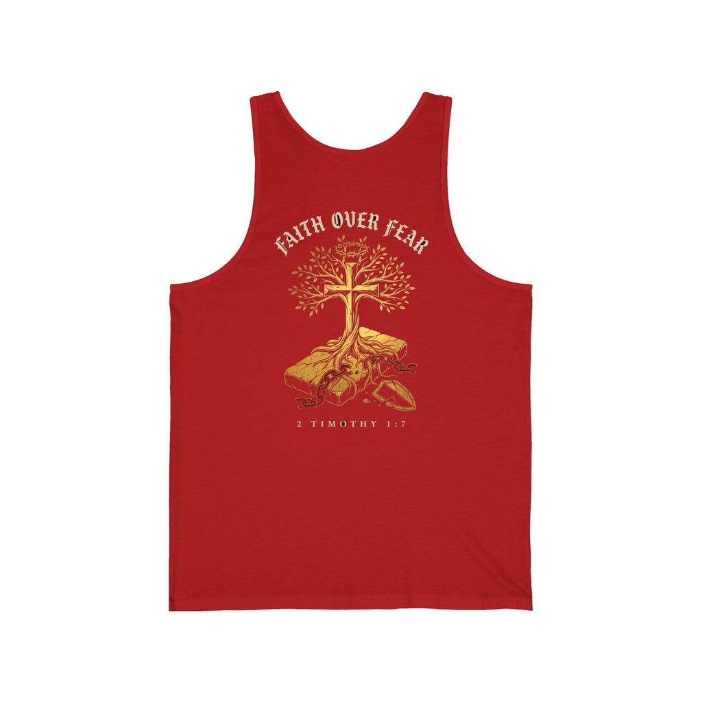Faith Over Fear Christian Tank Top | Minimalist Faith Shirt