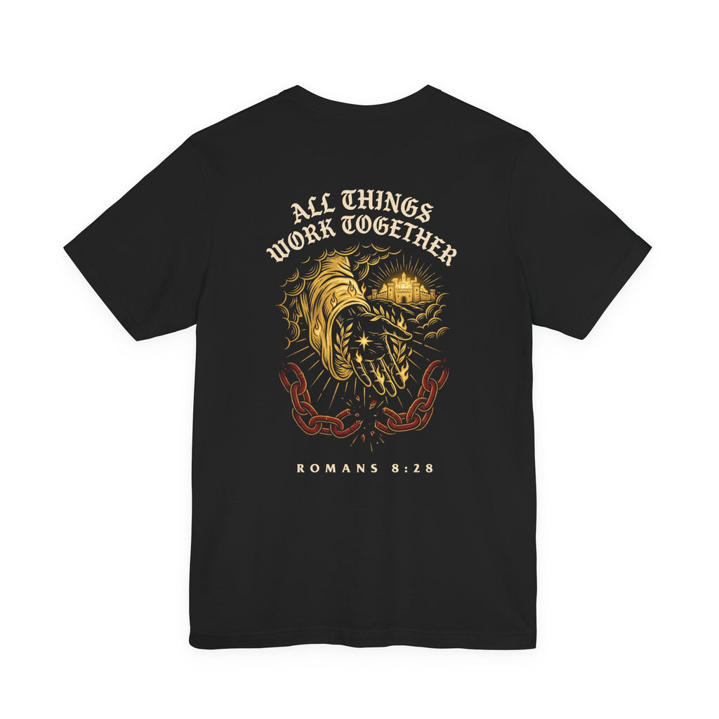 All Things Work Together For Good Christian Tee | Faith Bible Verse Shirt