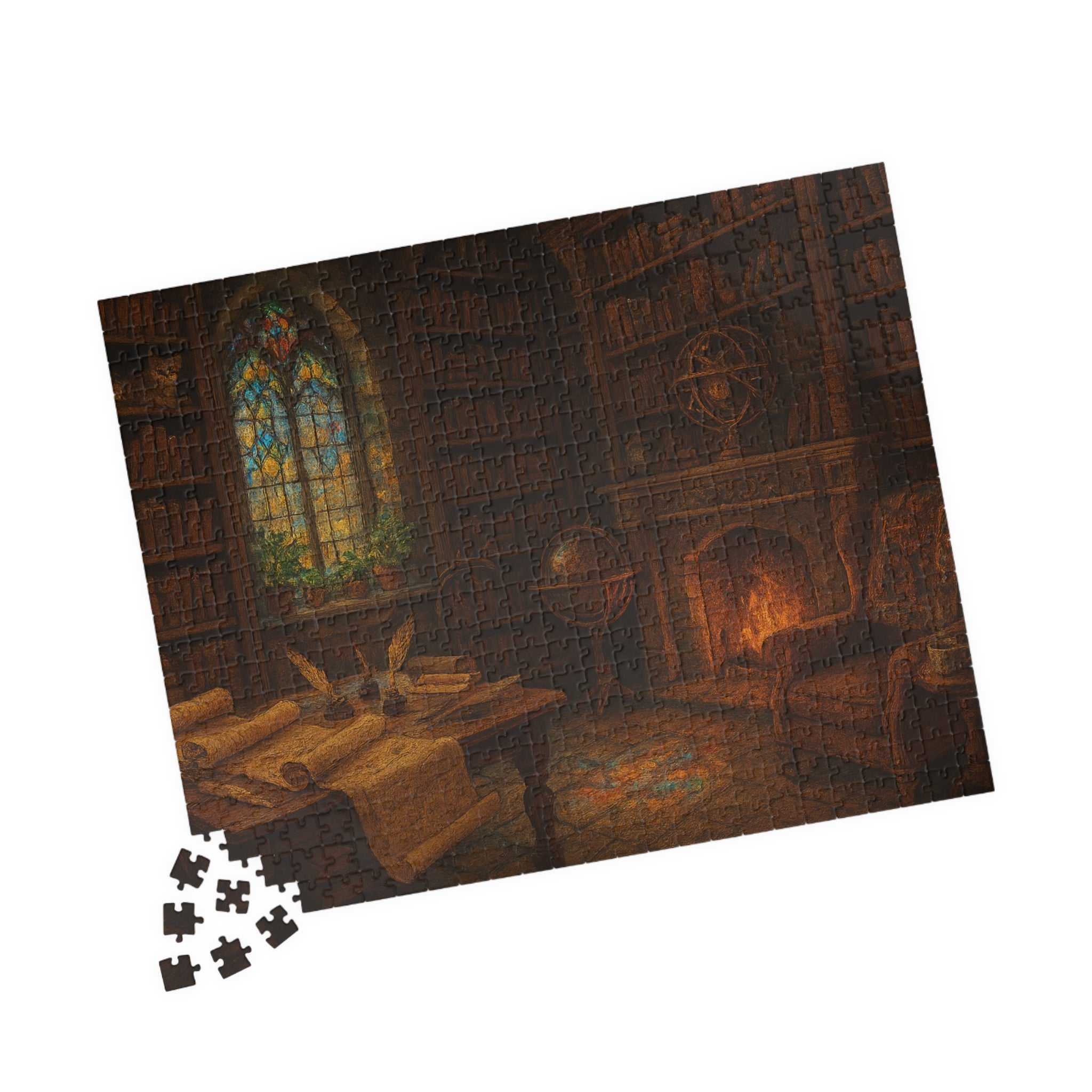 Seek the Unseen Truths Jigsaw Puzzle - Elegant Hand-Lettered Design