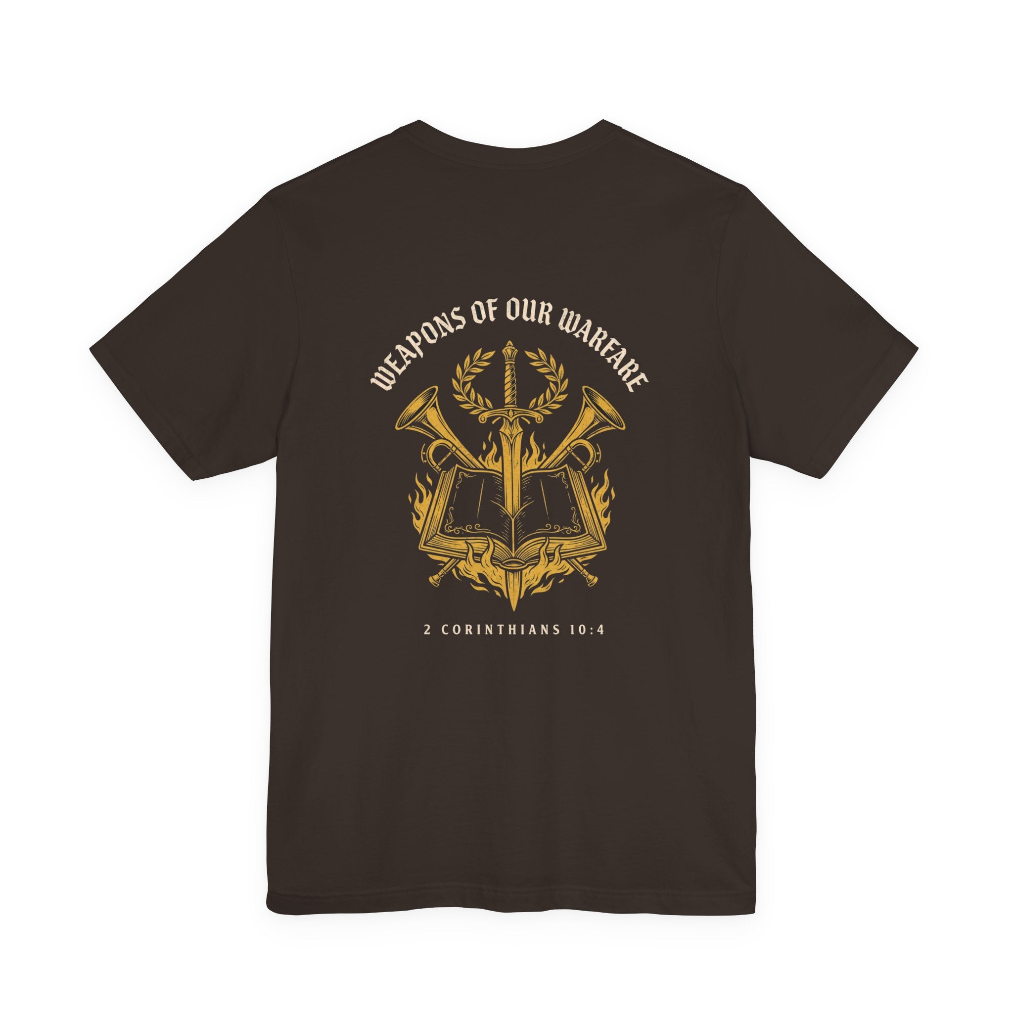 Weapons of Our Warfare Christian Tee | Reformed Warrior Faith Shirt