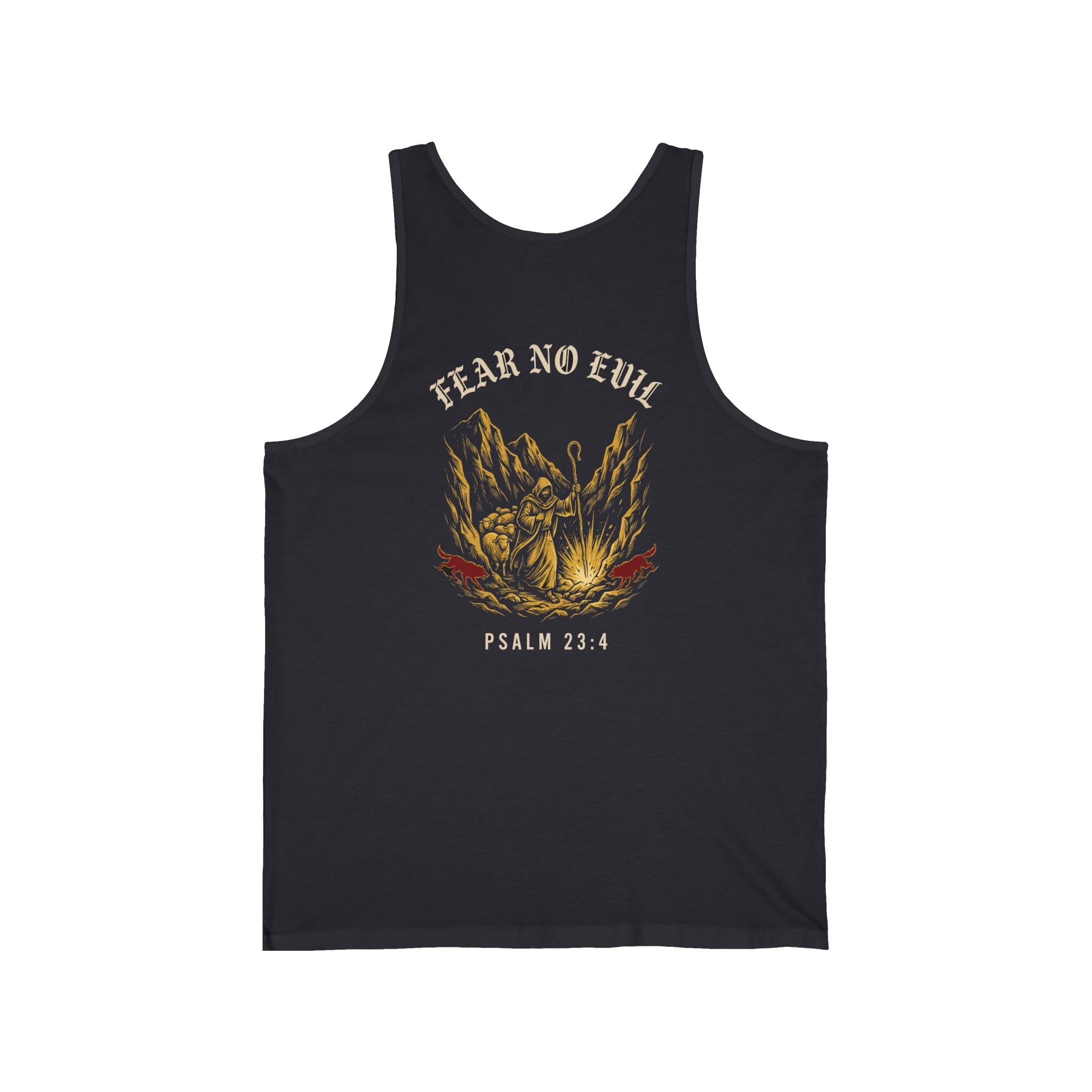 Fear No Evil Christian Tank | Psalm 23:4 Warrior Faith Bible