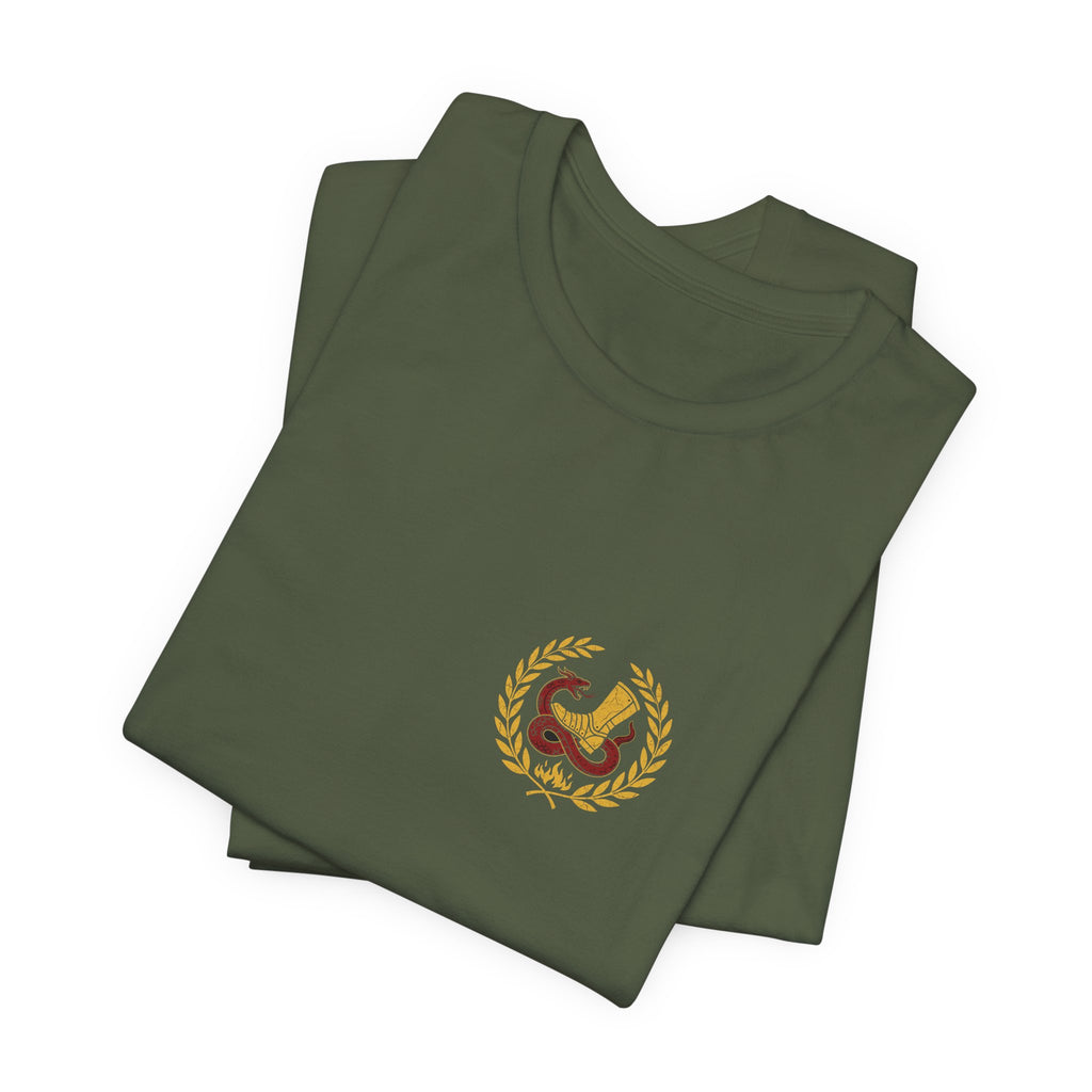 The God of Peace Will Crush Satan Under Your Feet Christian Tee | Warrior Faith Bible