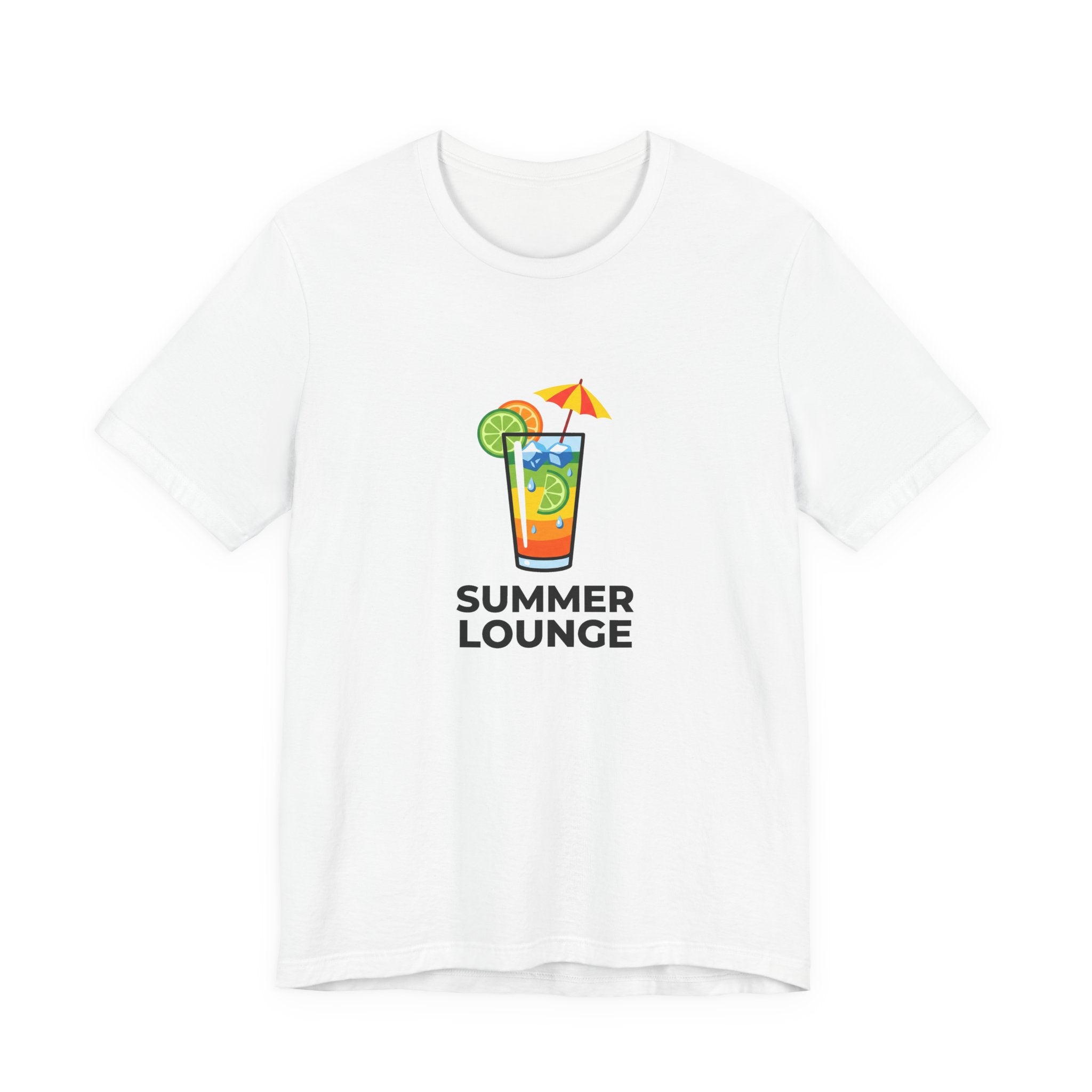 Tropical Cocktail Illustration Shirt | Summer Poolside Tee