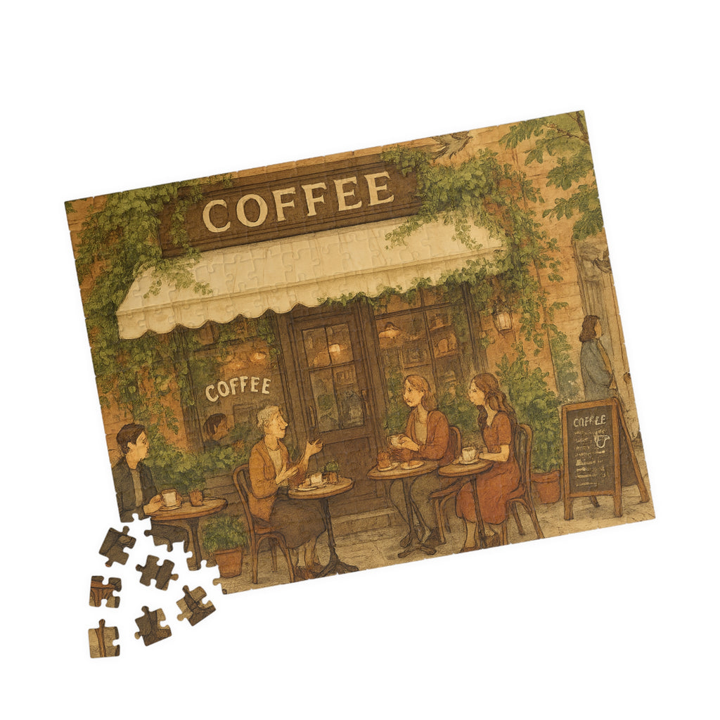 Classic Coffee Shop Jigsaw Puzzle - Cozy Urban Cafe Scene