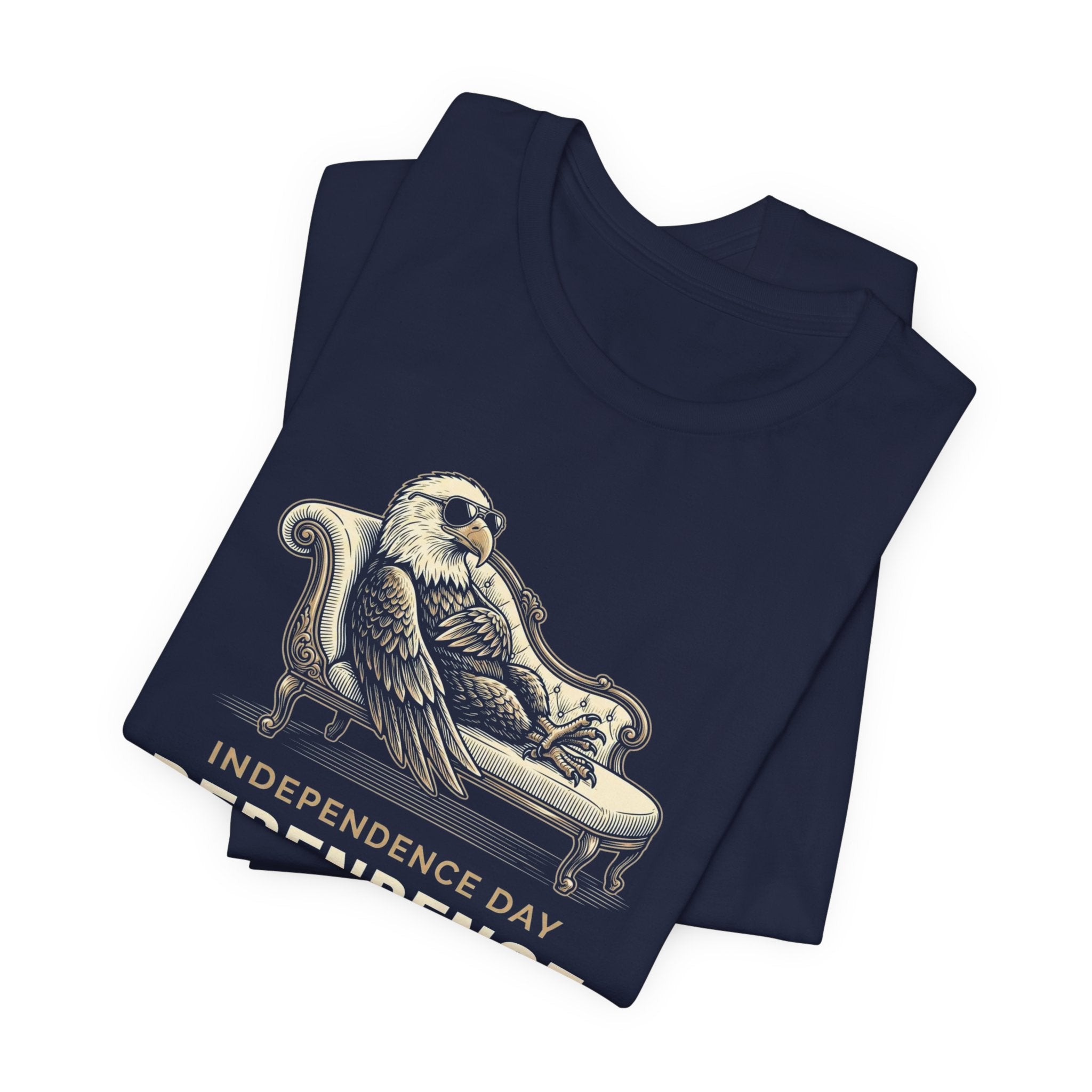 Independence Day Dependence Issues T-Shirt | Funny Eagle 4th of July Tee | Sarcastic Patriotic Gift