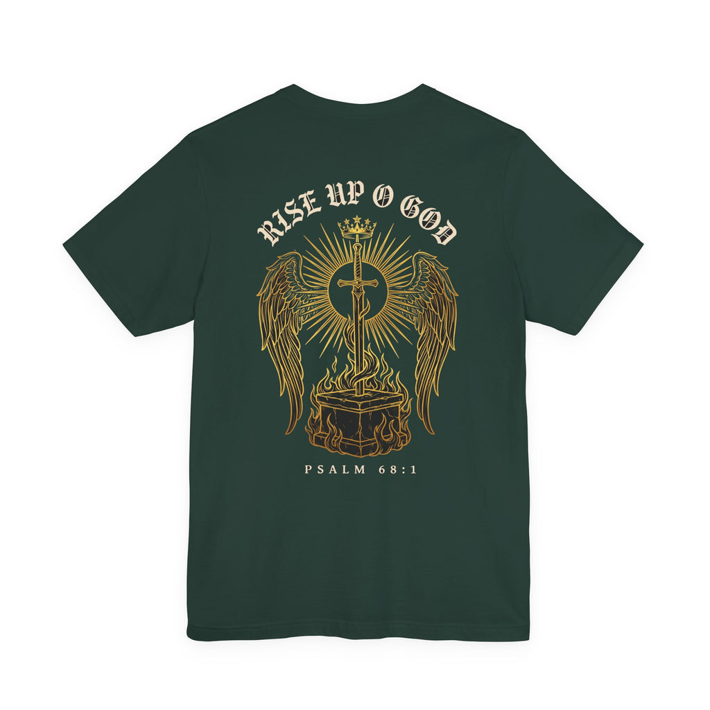 Rise Up O God Christian Tee | Reformed Warrior Faith Shirt