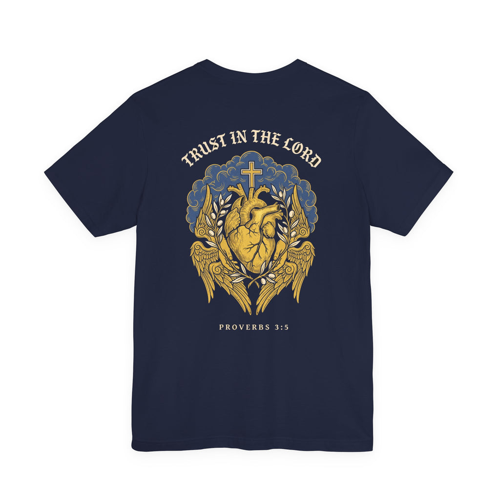Trust in the Lord With All Your Heart Christian Tee | Faith Bible Verse Shirt