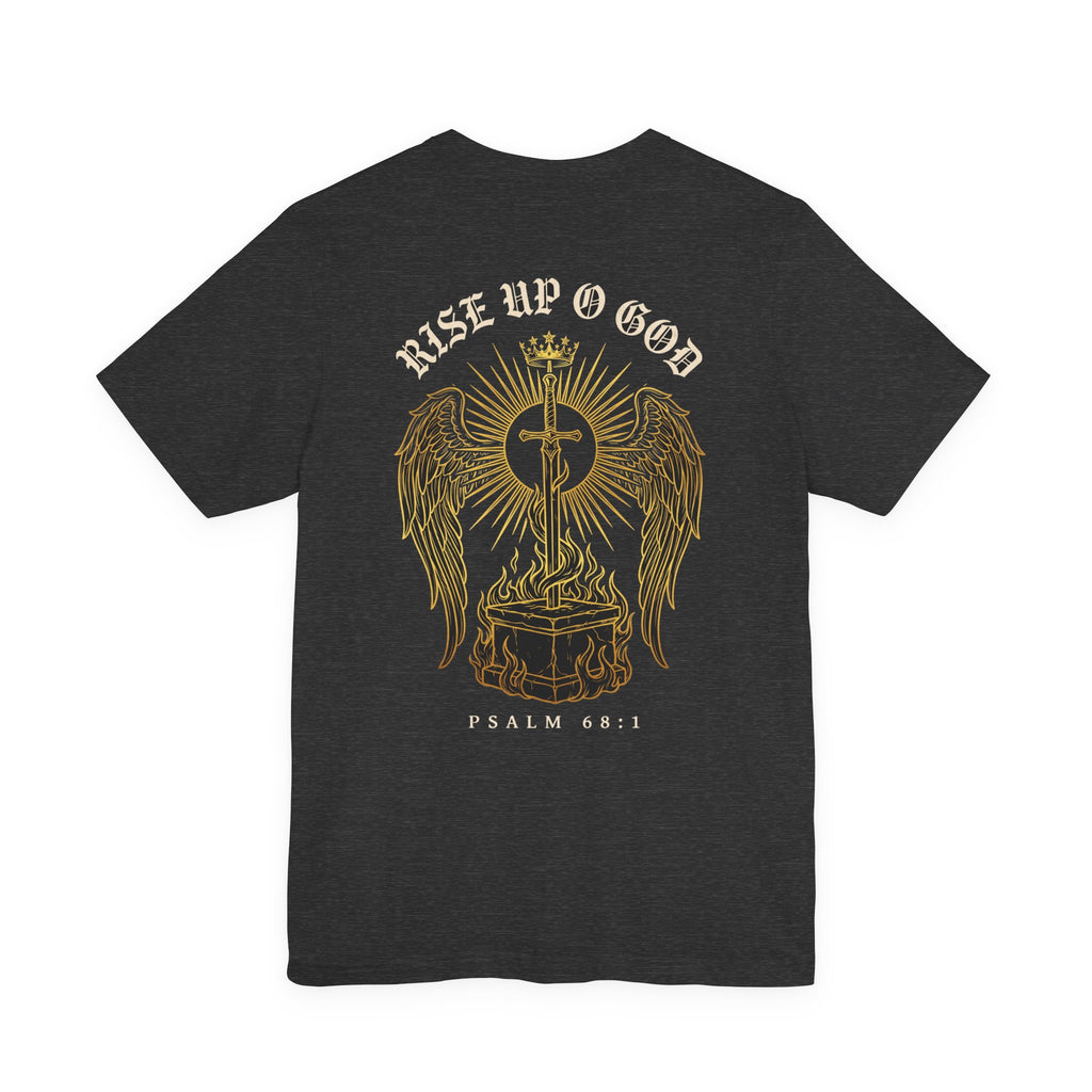 Rise Up O God Christian Tee | Reformed Warrior Faith Shirt