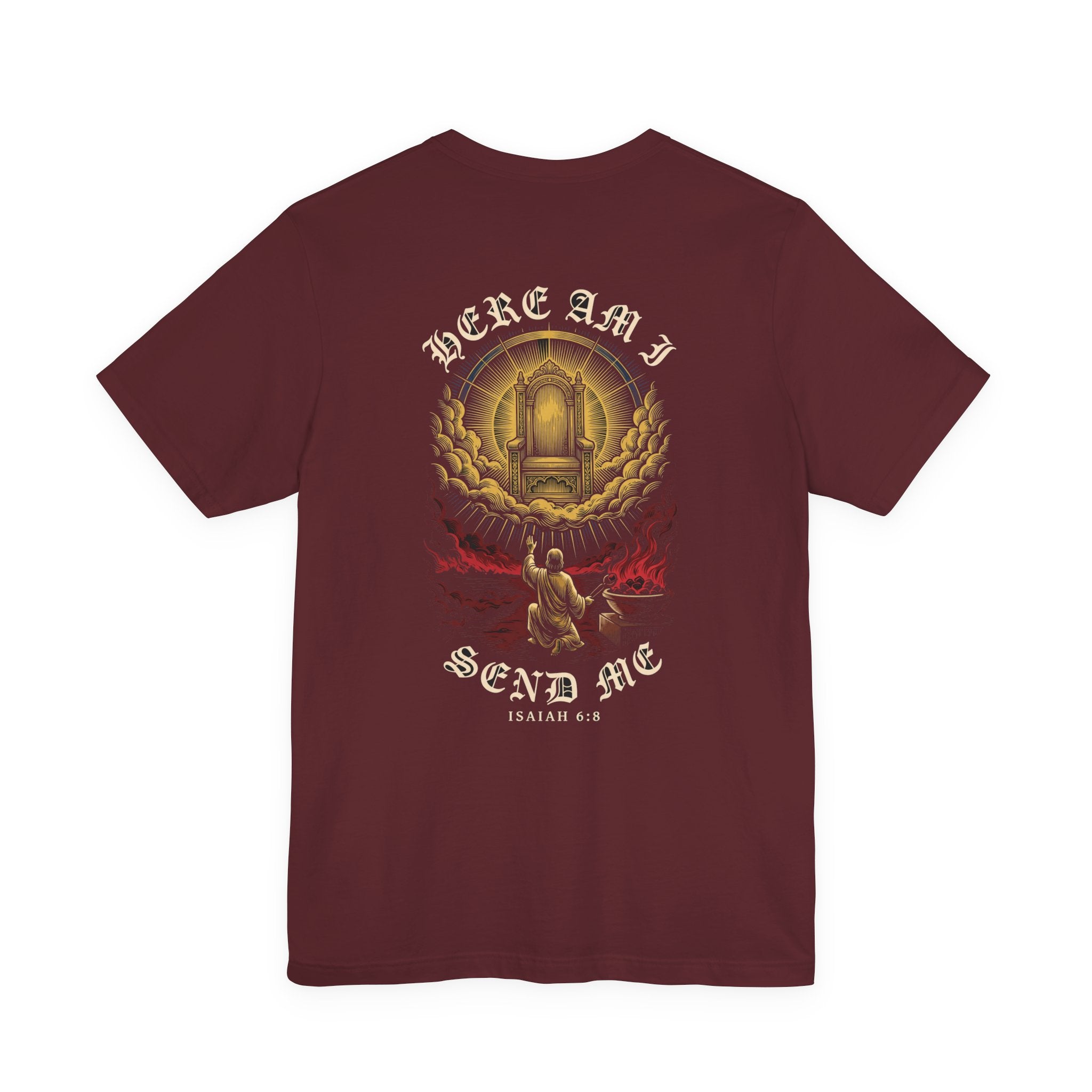 Here Am I Send Me Christian Tee | Reformed Warrior Faith Shirt