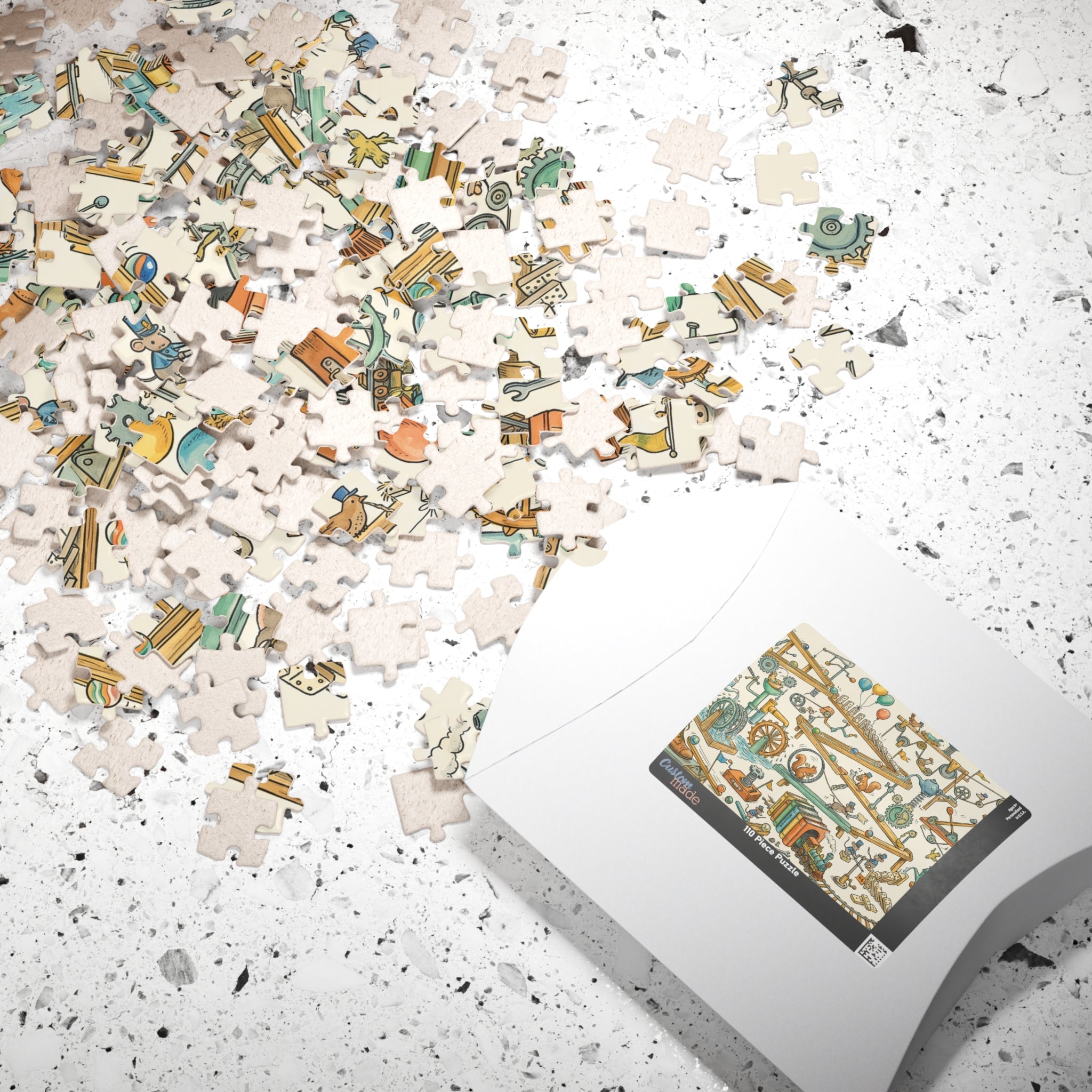 Intricate Rube Goldberg Machine Jigsaw Puzzle for Engineering Enthusiasts