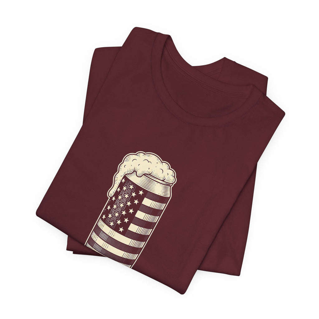Red White and Brew T-Shirt | Funny 4th of July Beer Tee | Patriotic Drinking Gift | Craft Beer Lover Shirt