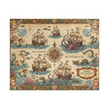 Old World Nautical Map Jigsaw Puzzle | Vintage Sea Monster Pirate Map Art | 110-1014 Piece