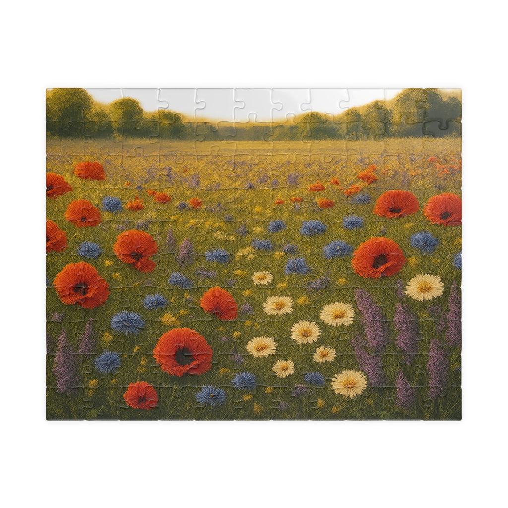 Butterfly Wildflower Jigsaw Puzzle - Intricate Nature Illustration