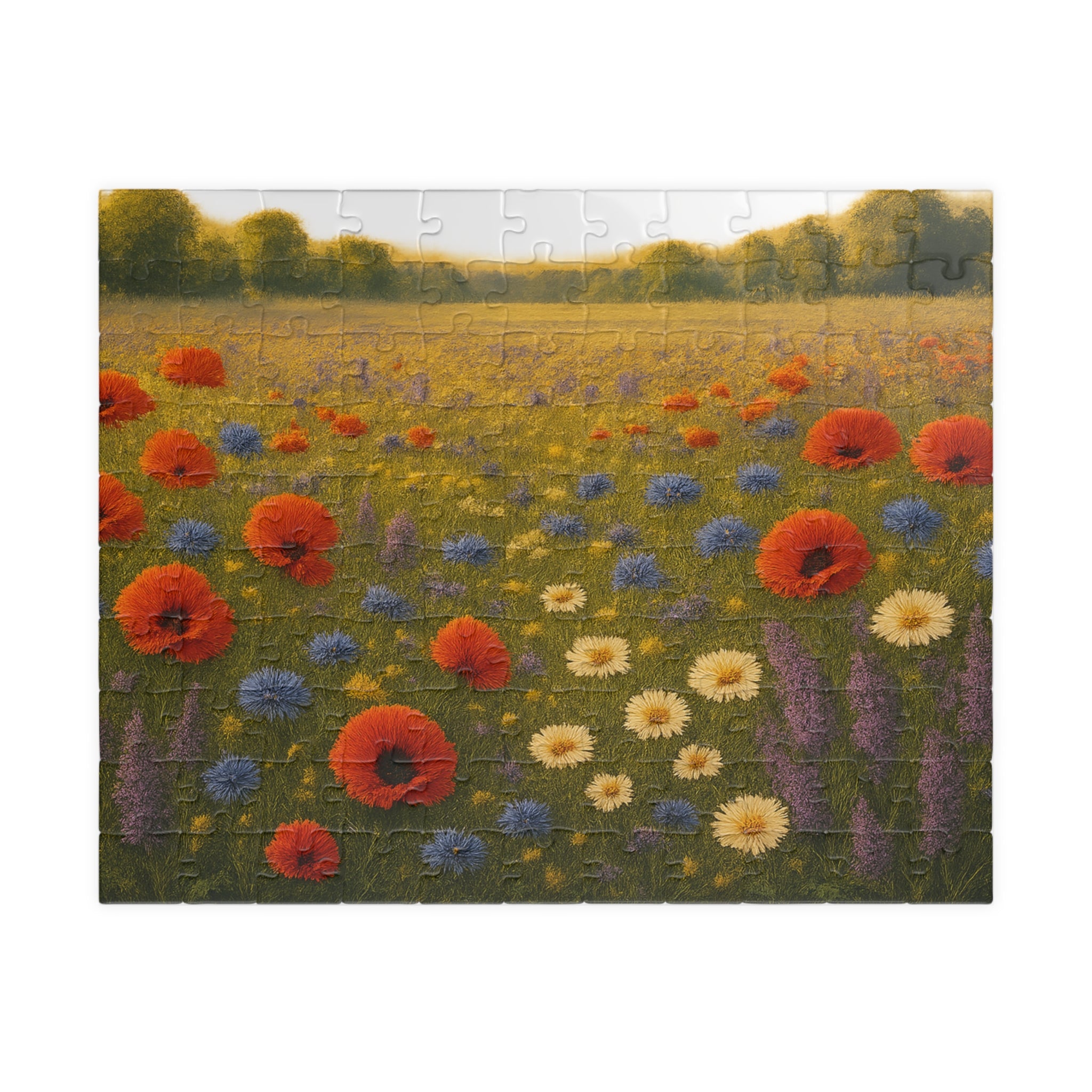 Butterfly Wildflower Jigsaw Puzzle - Intricate Nature Illustration