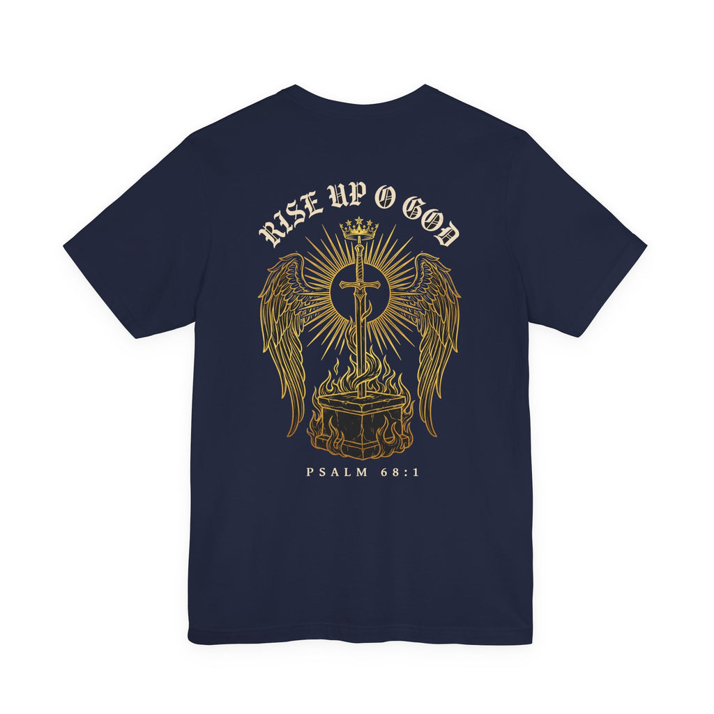 Rise Up O God Christian Tee | Reformed Warrior Faith Shirt