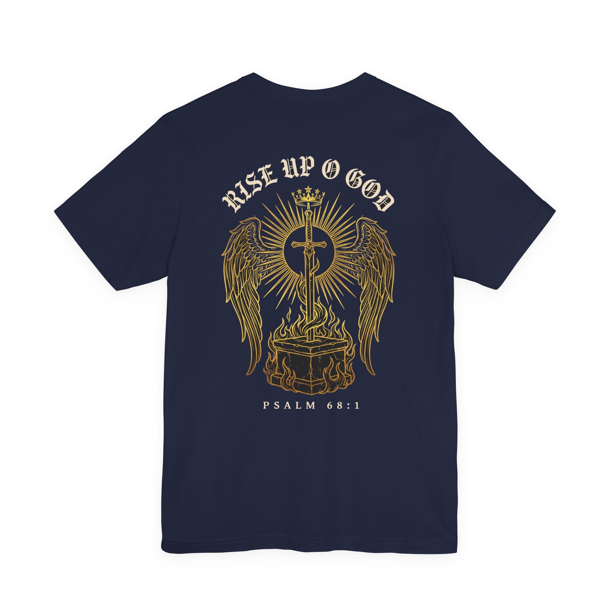 Rise Up O God Christian Tee | Reformed Warrior Faith Shirt