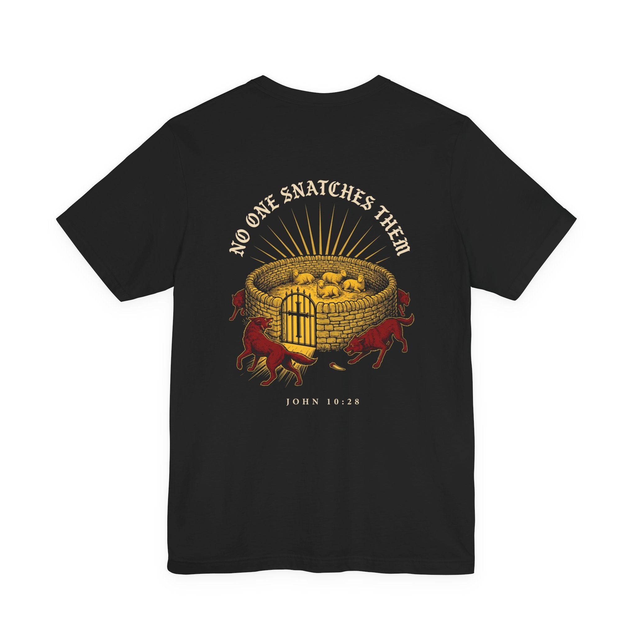 No One Will Snatch Them Christian Tee | Reformed Warrior Faith Shirt