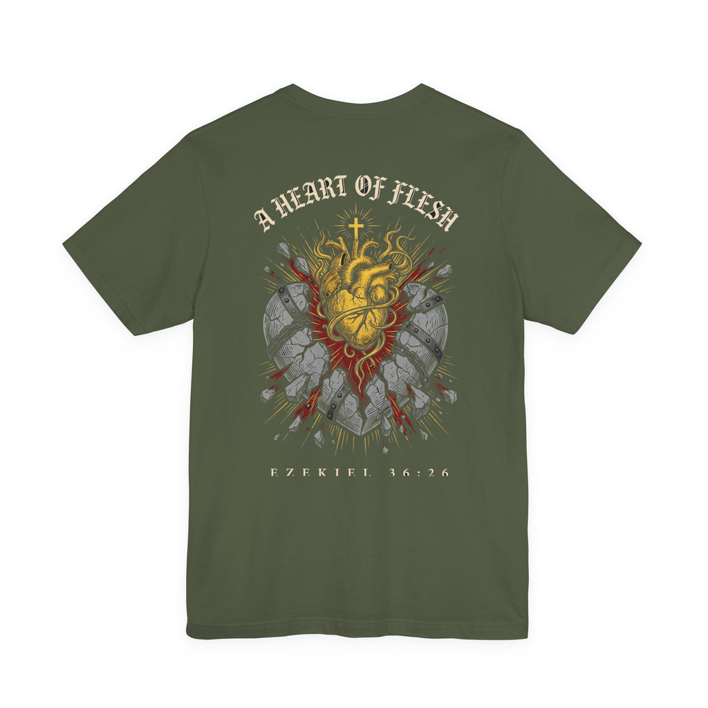 A Heart of Flesh Christian Tee | Reformed Warrior Faith Shirt