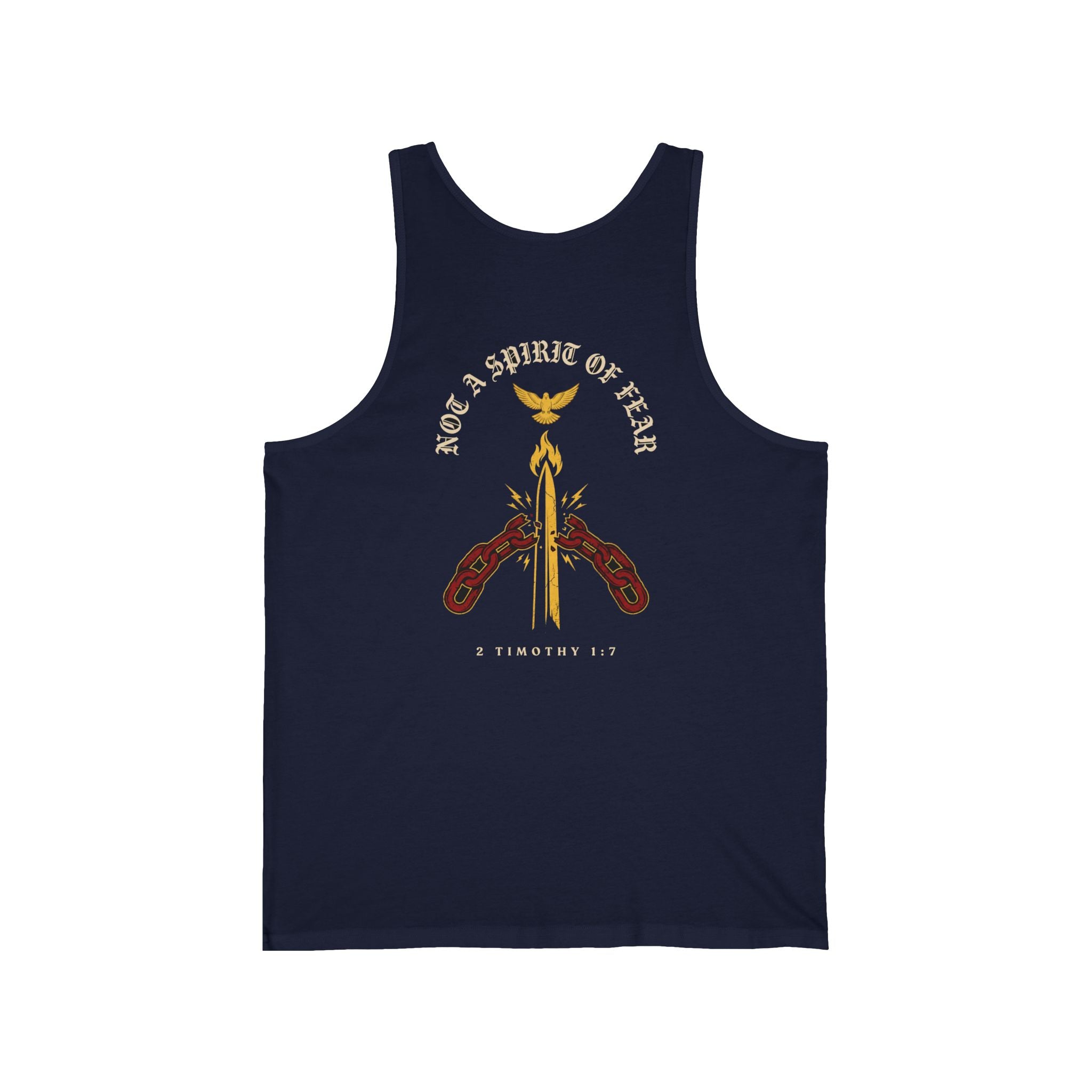 God Has Not Given Us a Spirit of Fear Christian Tank Top | Faith Bible Verse