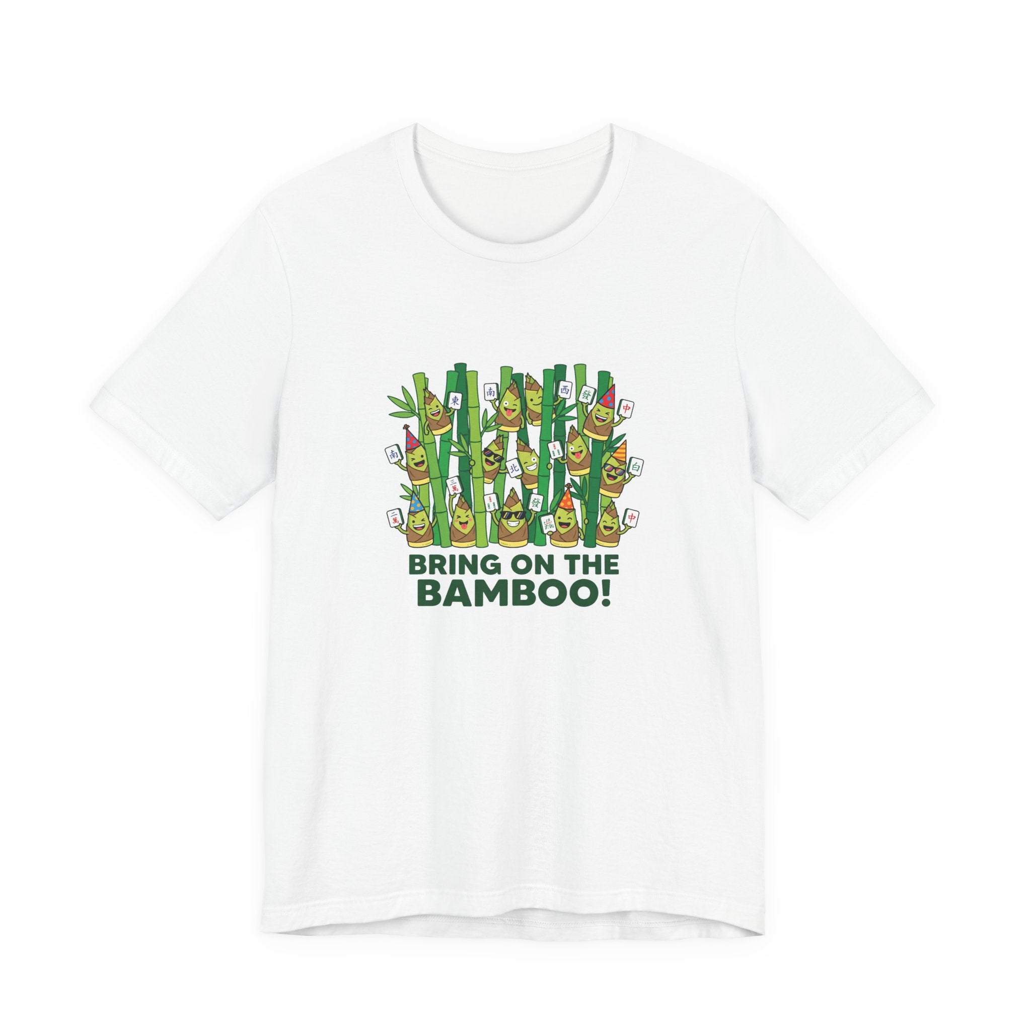 Bamboo Forest Tee - Playful Bamboo Characters for Game Night
