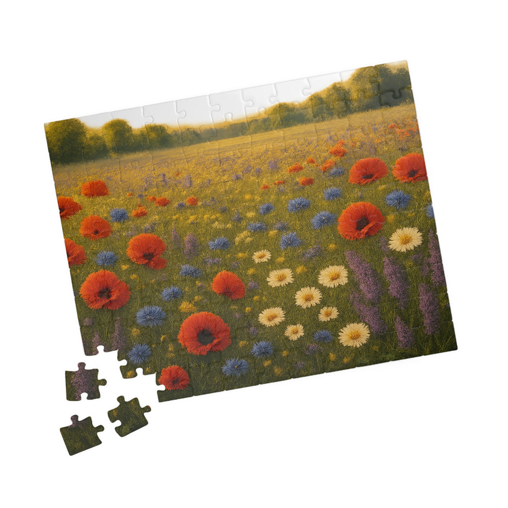 Butterfly Wildflower Jigsaw Puzzle - Intricate Nature Illustration