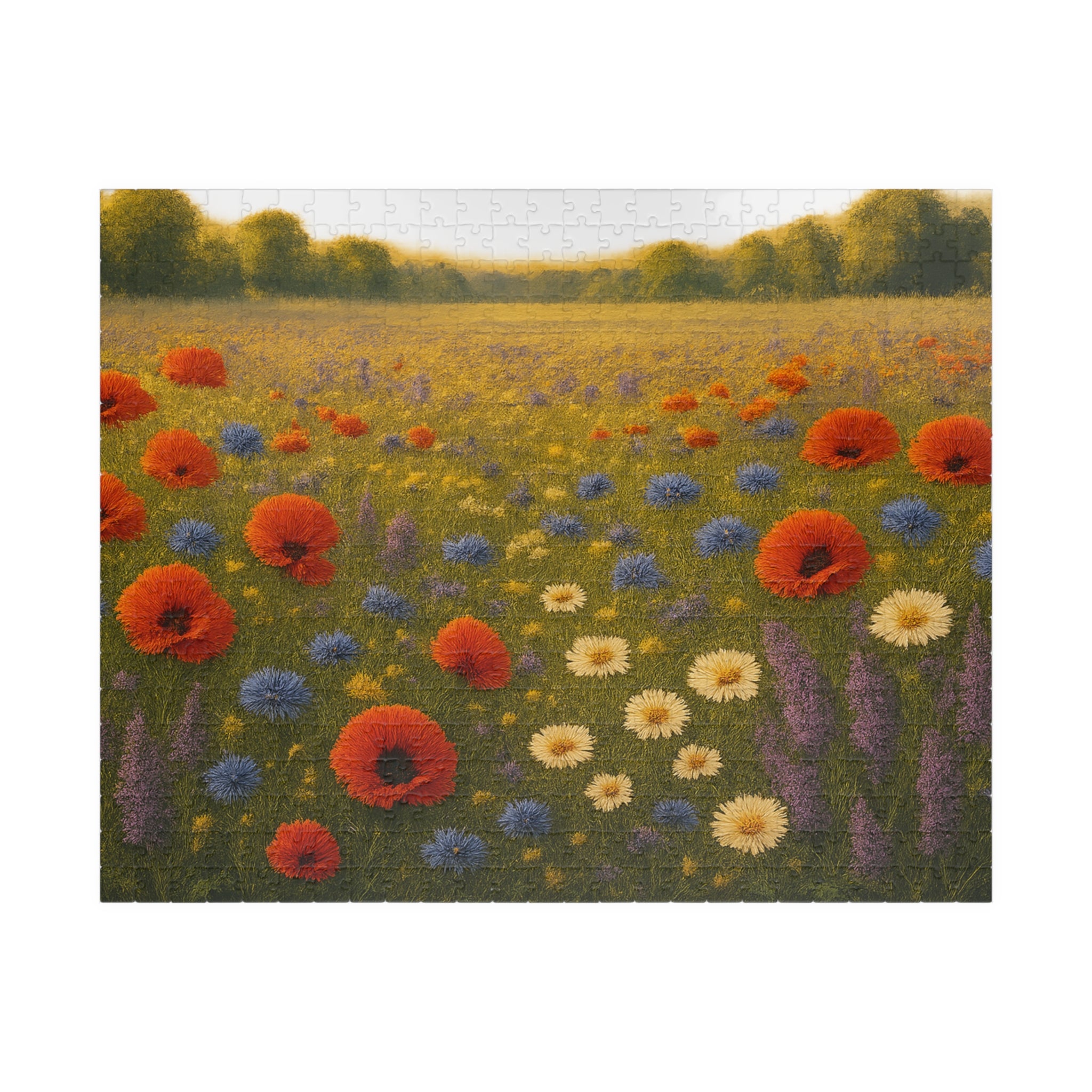 Butterfly Wildflower Jigsaw Puzzle - Intricate Nature Illustration