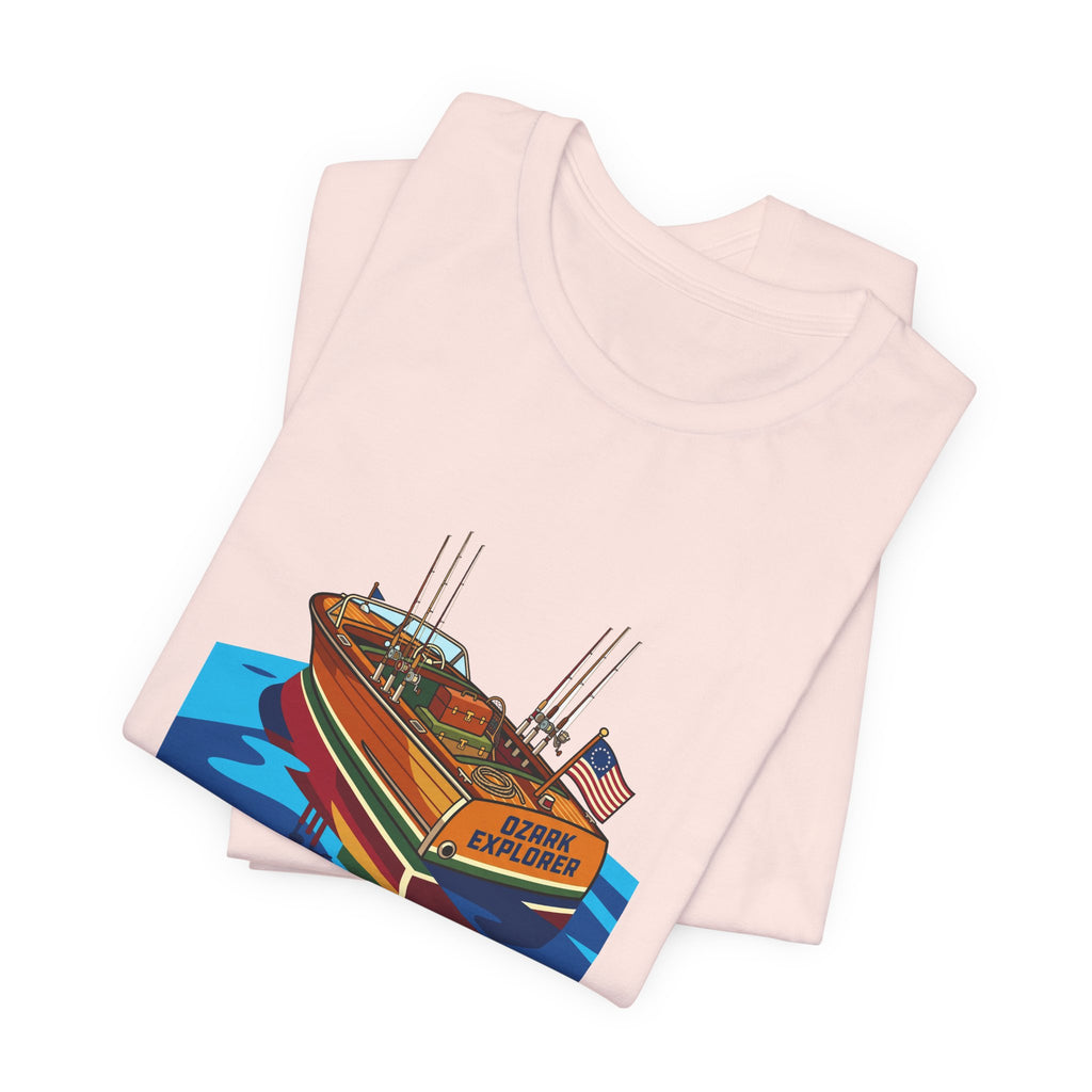 Vintage Wooden Boat Tee | Lake of the Ozarks Adventure Shirt