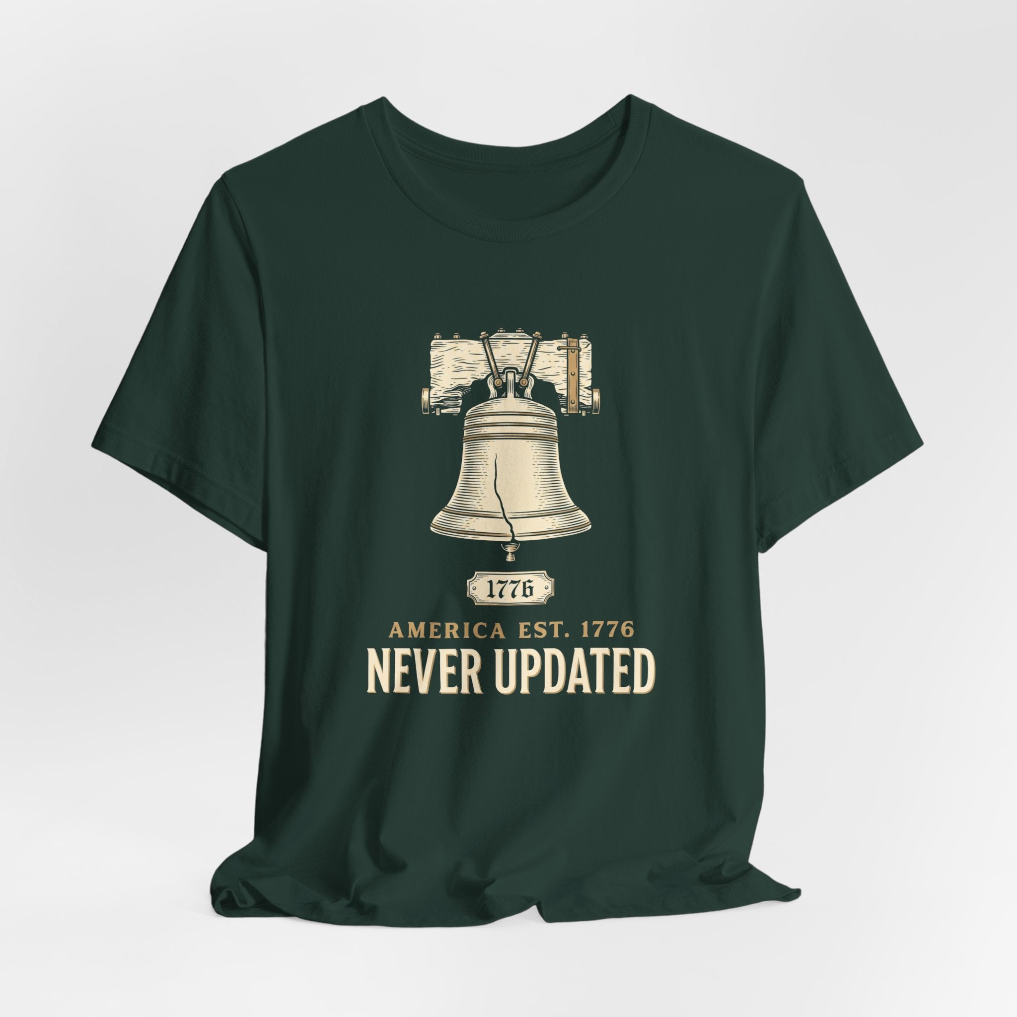 America Established 1776 Never Updated T-Shirt | Funny 4th of July Tee | Sarcastic Patriotic Gift