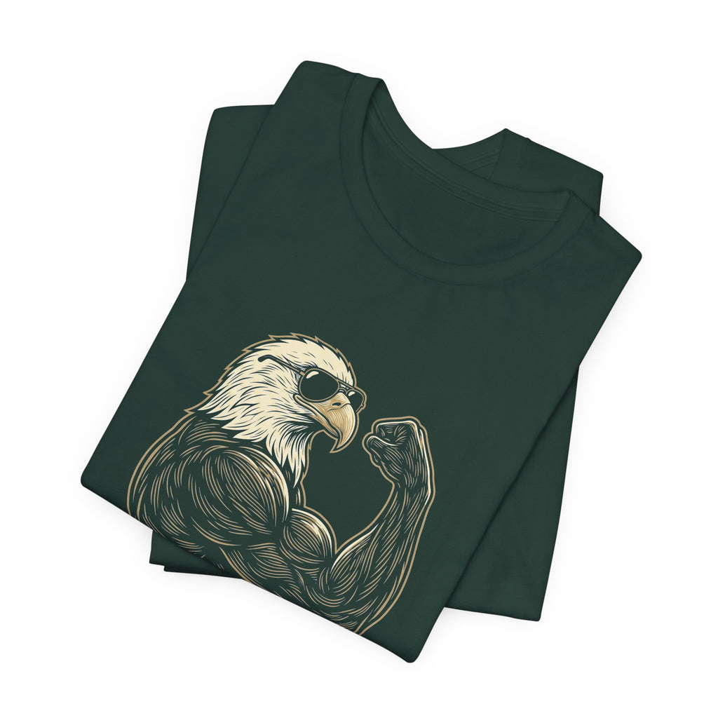 Pro-Eagle Anti-Metric Funny T-Shirt | Sarcastic 4th of July Eagle Tee | Patriotic America Gift