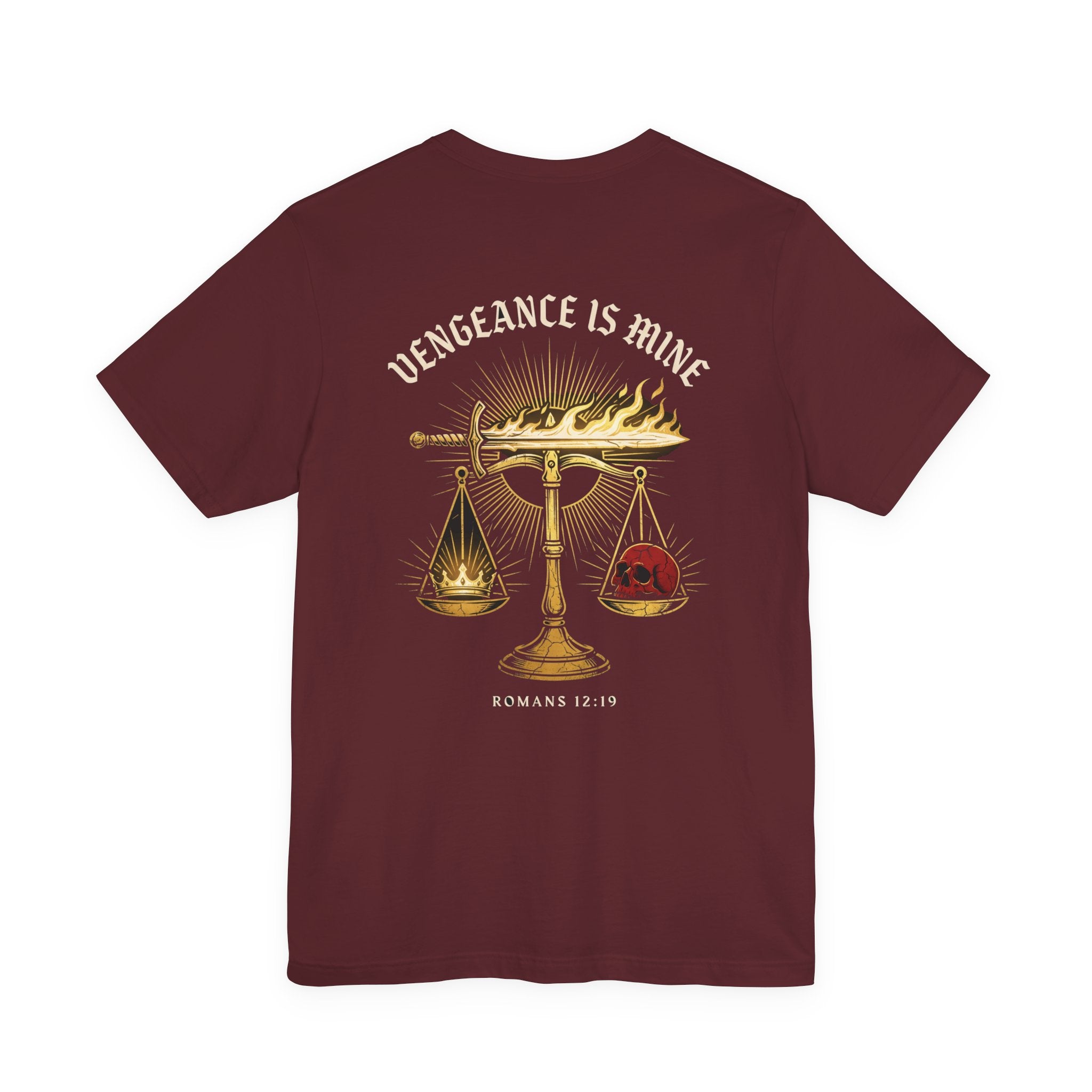 Vengeance Is Mine Christian Tee | Reformed Warrior Faith Shirt