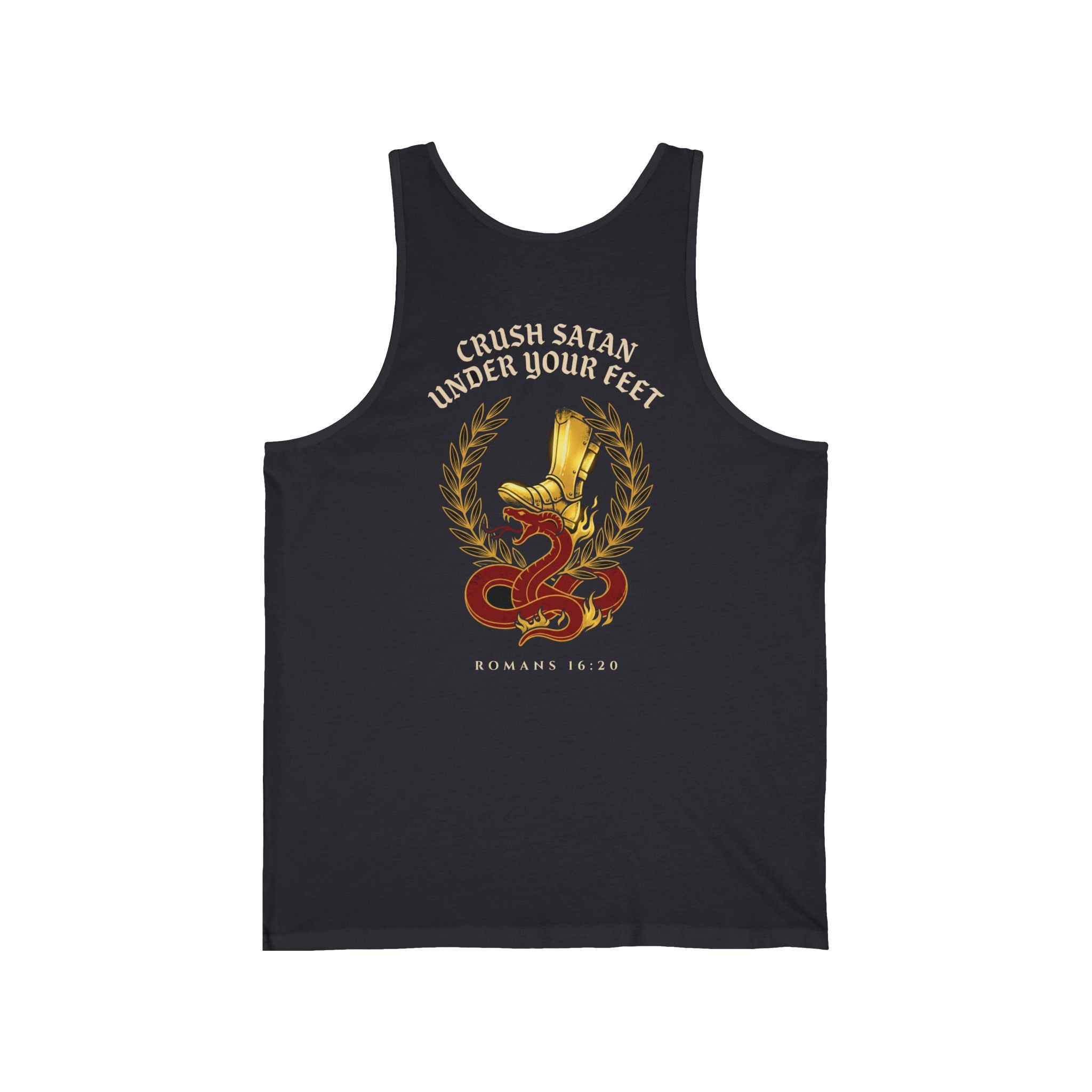 The God of Peace Will Crush Satan Under Your Feet Christian Tank | Warrior Faith Bible